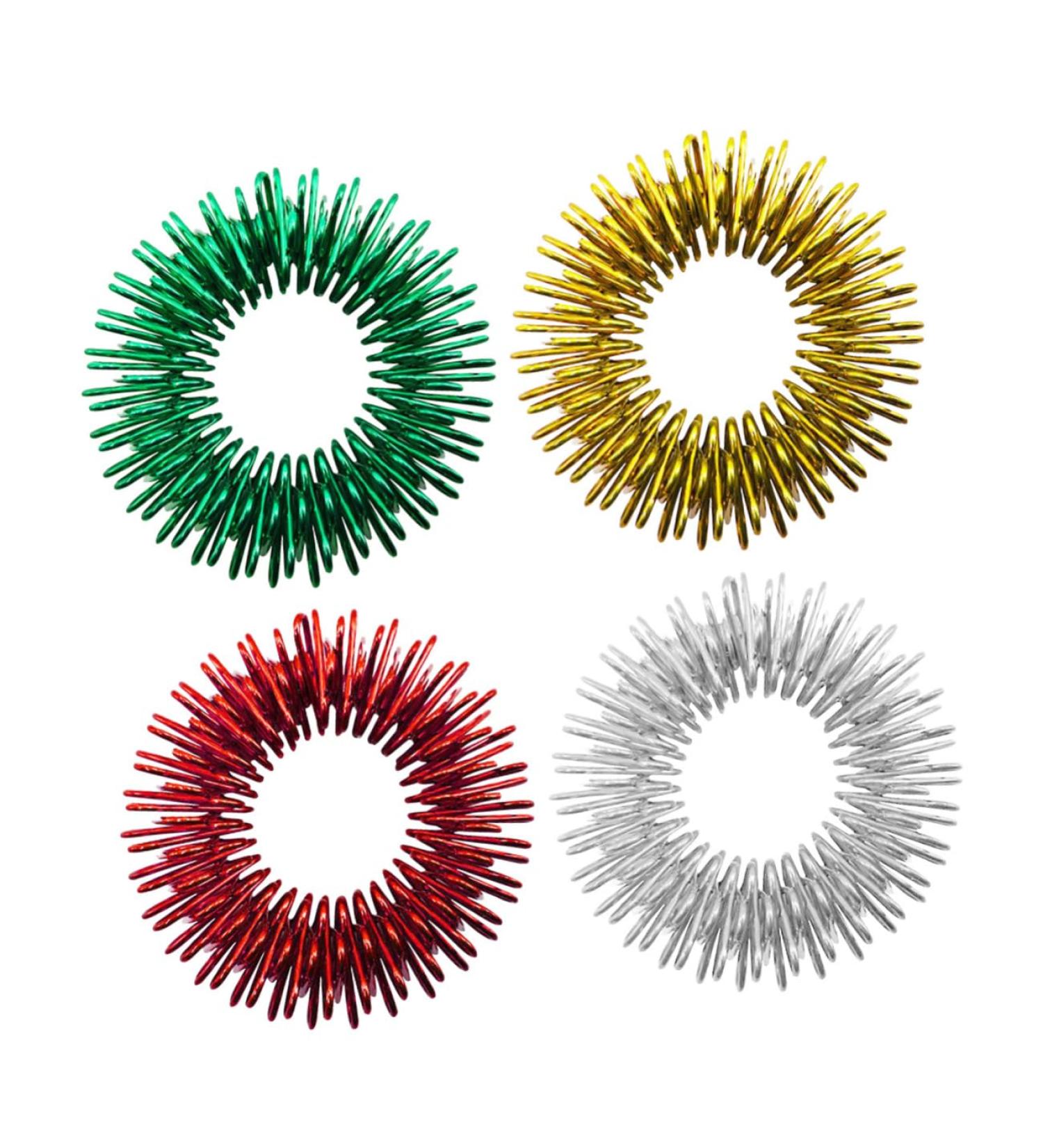 Healeved Mini Spiky Finger Toys for Kids | Classroom Rewards & Acupressure Rings for Relaxation | 15-Pack - Buy Online on GoSupps.com