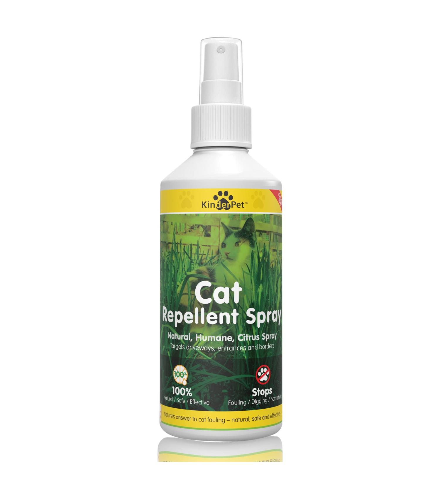 KinderPet Eco Cat Repellent Anti Fouling Spray Stop Cats Deterrent Stops Fouling Digging Scratching Christmas Tree Stop Cat Natural Humane Citrus Spray 250ml - Buy Online on GoSupps.com