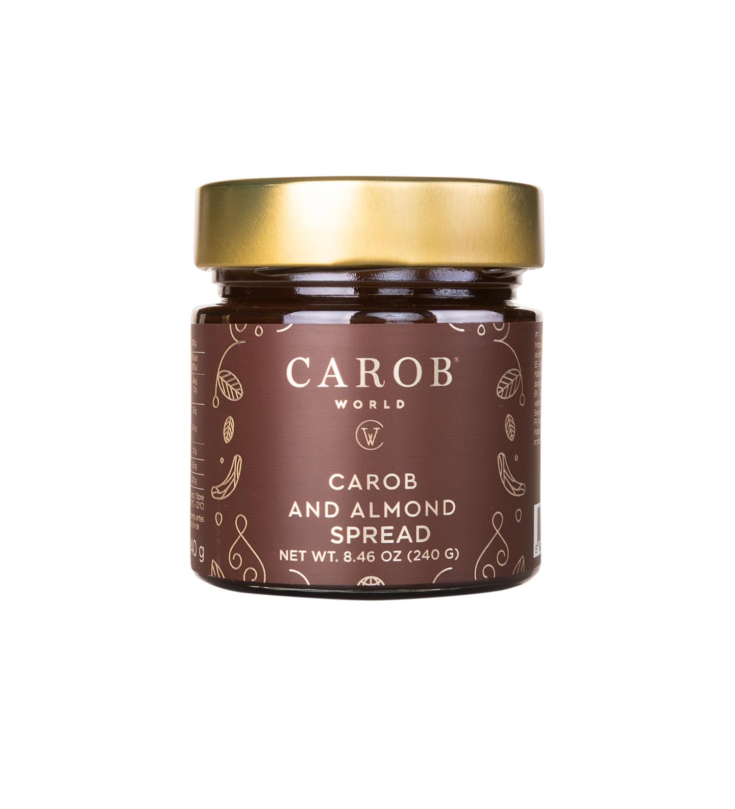: Carob and Almond Spread | Gluten-Free & No Added Sugar | 240g - Buy Online on GoSupps.com