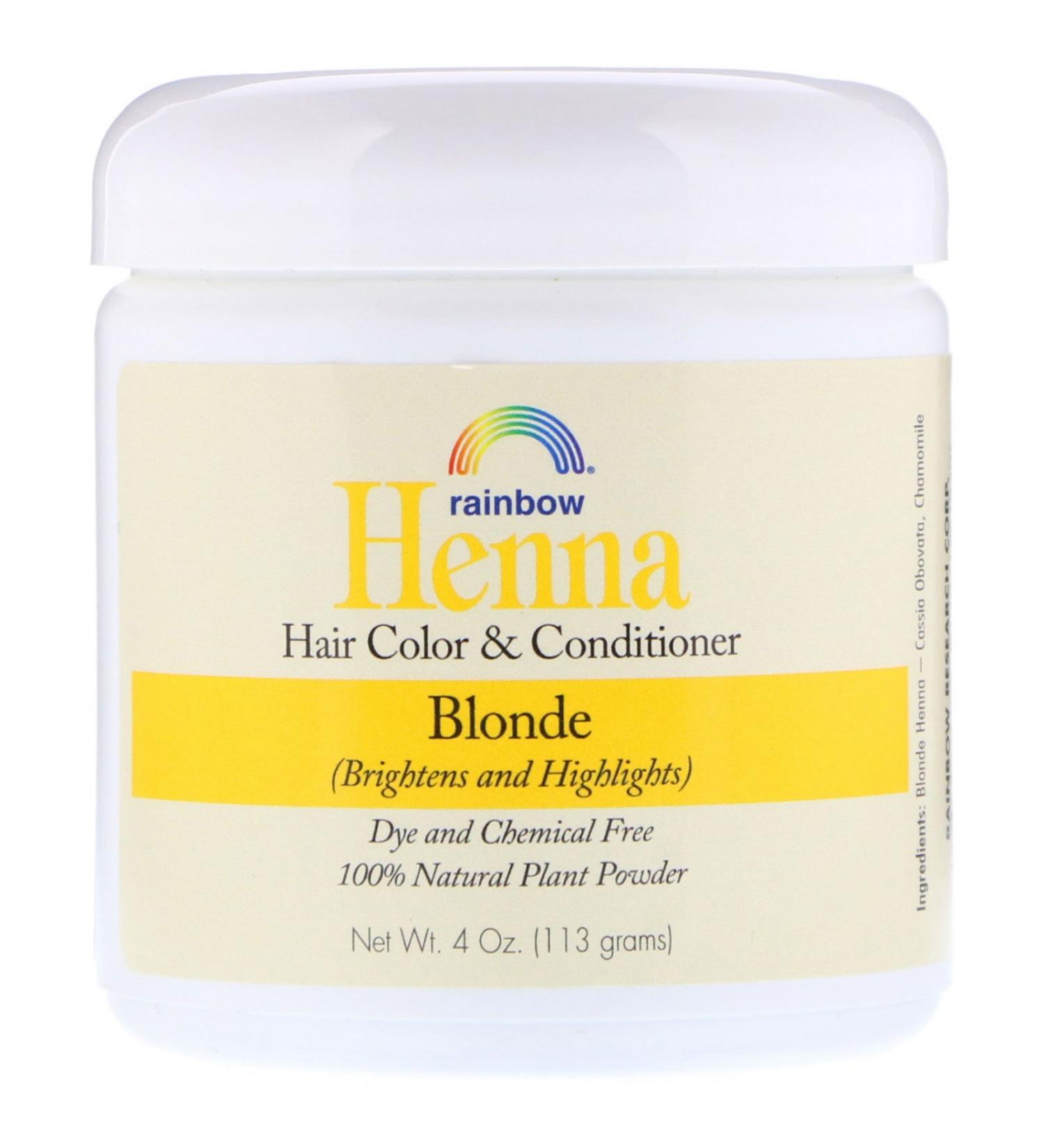 Rainbow Research Henna Hair Color and Conditioner Blonde 4 oz (113 g)