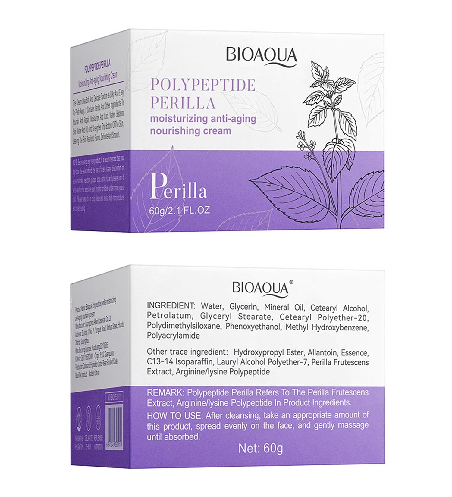BIOAQUA Polypeptide Perilla Moisturizing Anti-Aging Cream | 60g Nourishing Hydration for Smooth Youthful Skin - Buy Online on GoSupps.com
