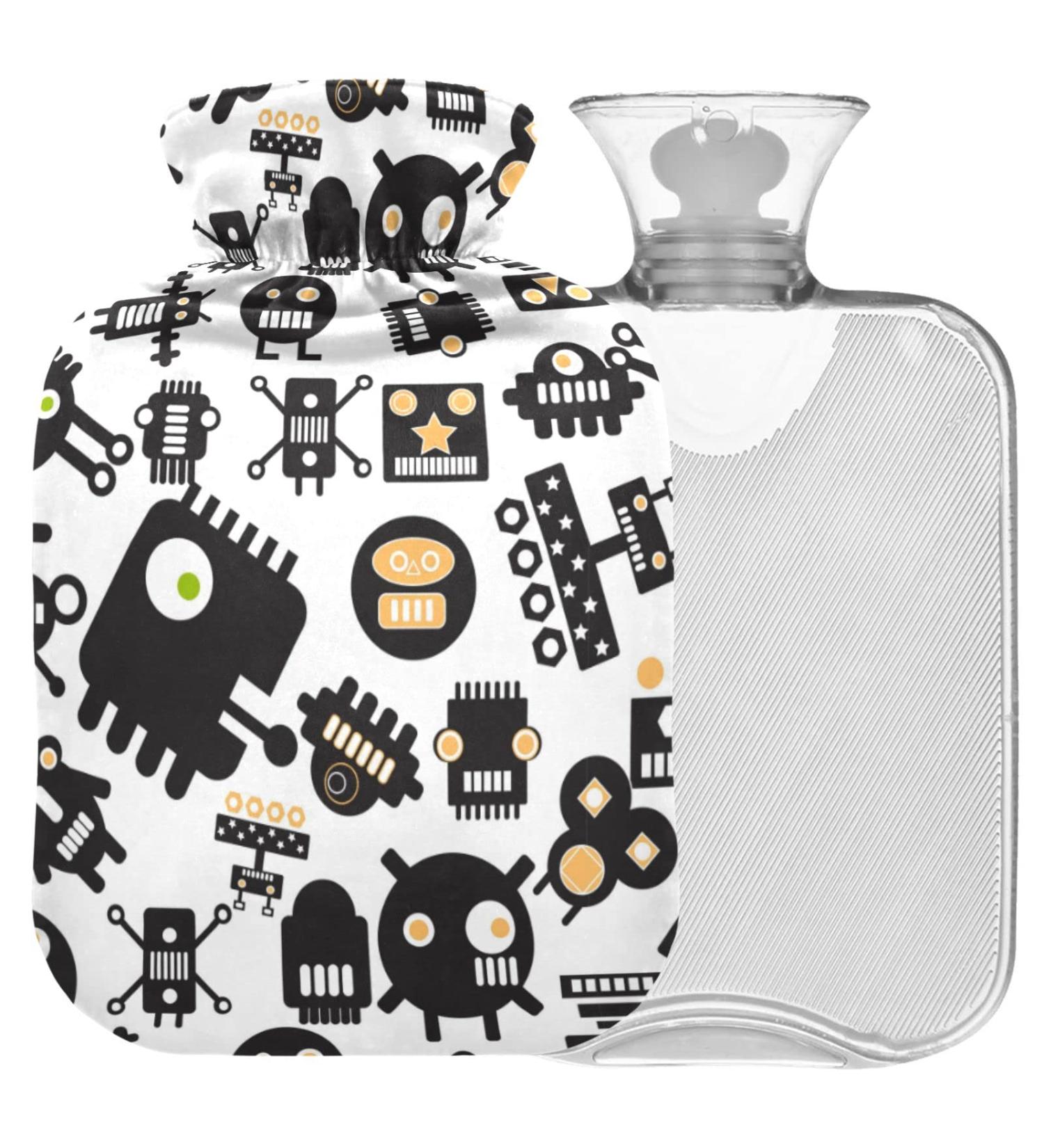 Purchase Naanle Monster Robot 2L Hot Water Bottle - Transparent Bag Large Size for Bed & Heat Therapy | Pain Relief & Comfort - Buy Online on GoSupps.com