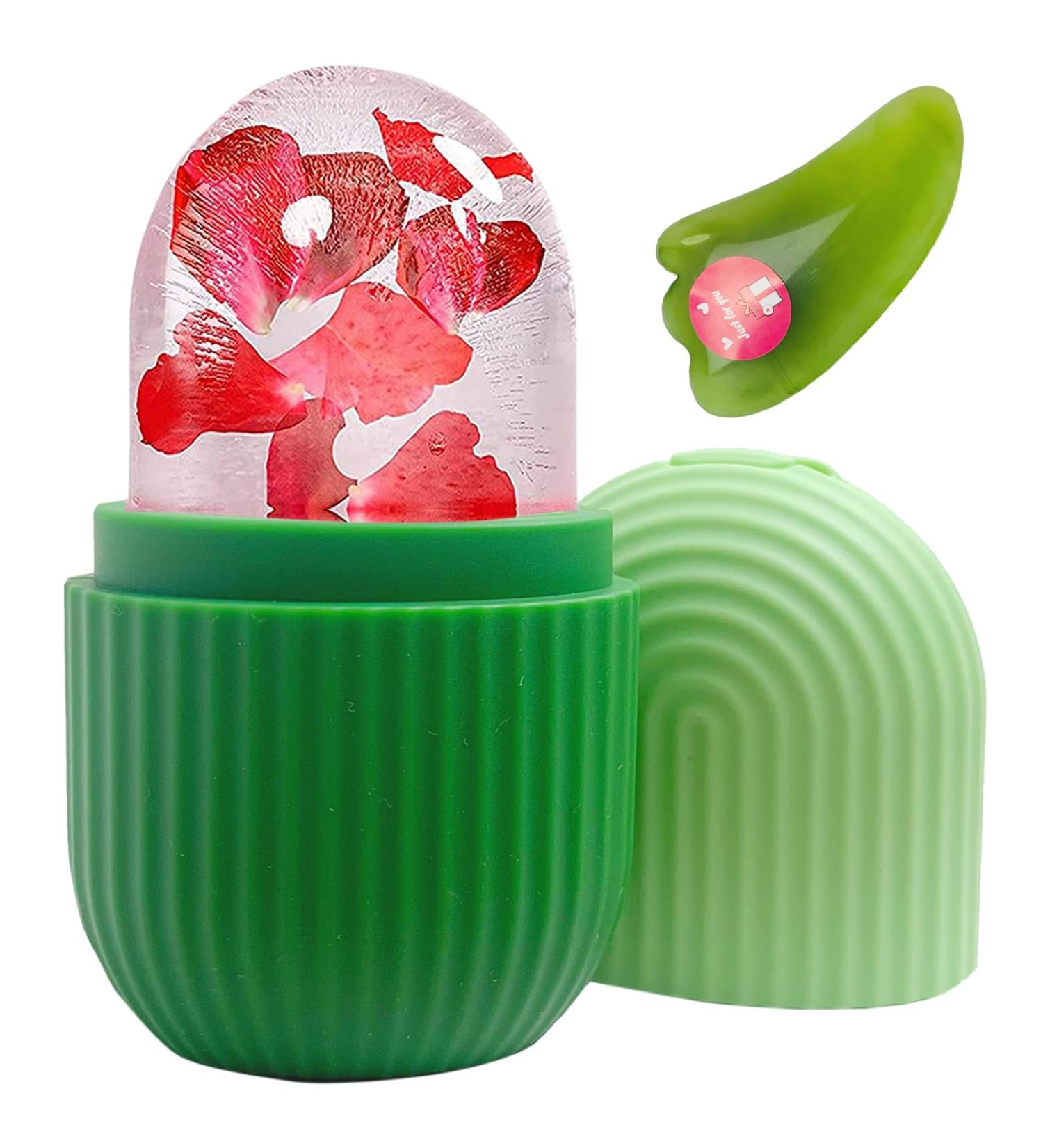 Keepaq Ice Scooter Face: Silicone Eye Skin Treatment for Pores & Folds | Folding Skincare Tool - B-Green - Buy Online on GoSupps.com