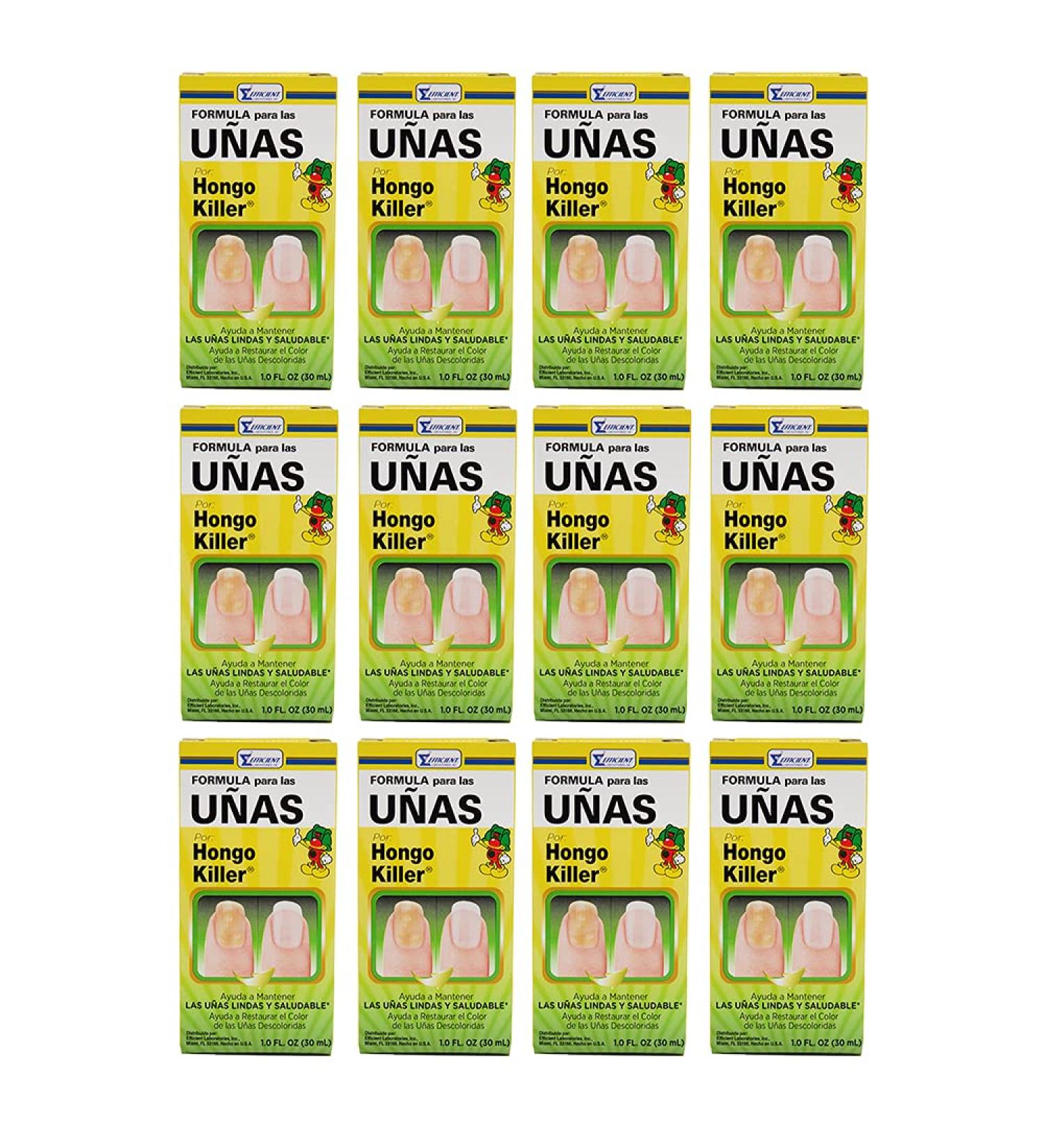 Hongo Killer Nail Formula 1 oz - Pack of 12 | Fast & Effective Nail Fungus Treatment - Buy Online on GoSupps.com