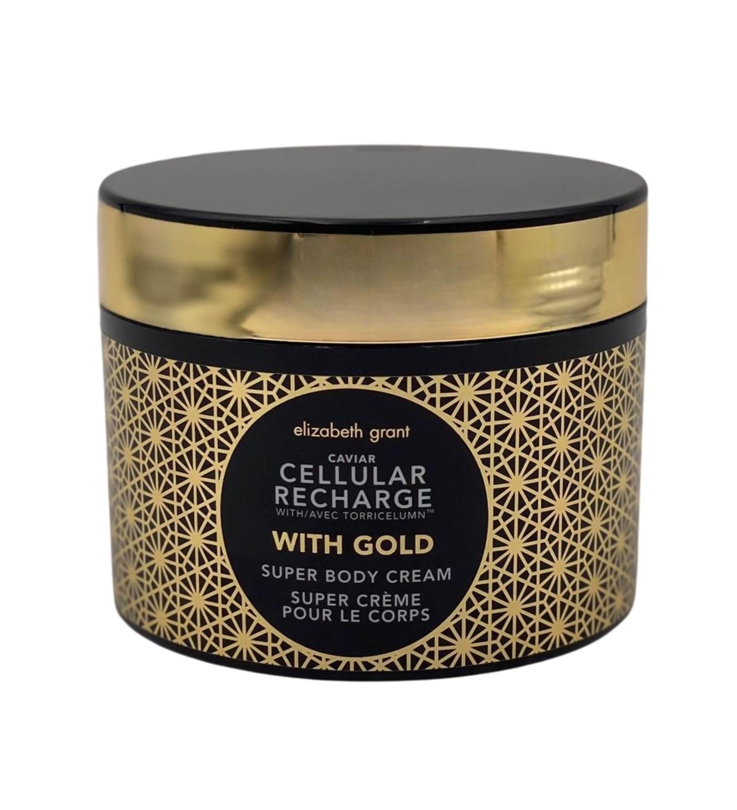 ELIZABETH GRANT CAVIAR Cellular Recharge Super Body Cream with Gold (400ml) with caviar extract torricelumn and gold 400 ml (1 pack)