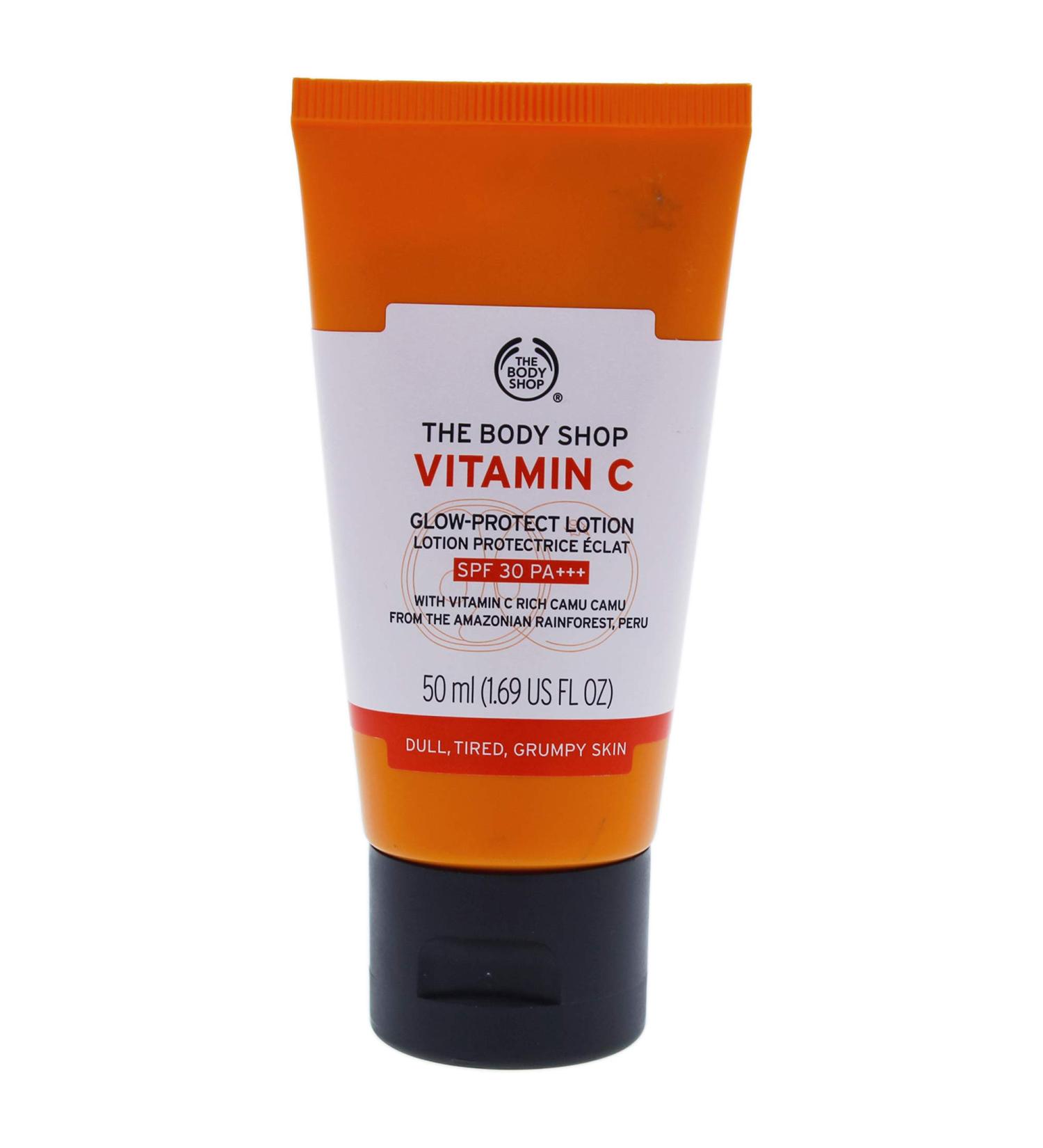 The Body Shop Vitamin C Glow-Protect Lotion SPF 30 - 1.69 Oz Unisex Lotion - Buy Online on GoSupps.com