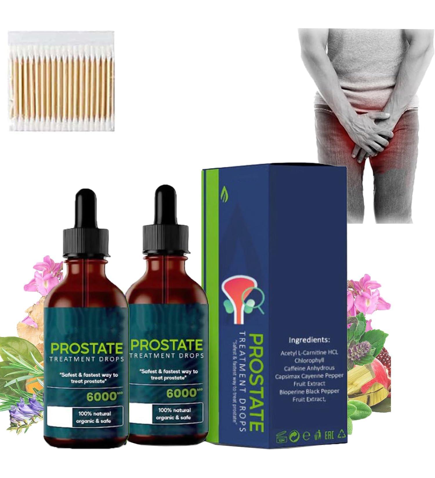 Prostate Treatment Drops 2024 Prostate Pain Relief Drops Prostate Health Support Prostate Pain Relief Drops Prostate Natural Herbal Drops for Men (2 Pcs) - Buy Online on GoSupps.com