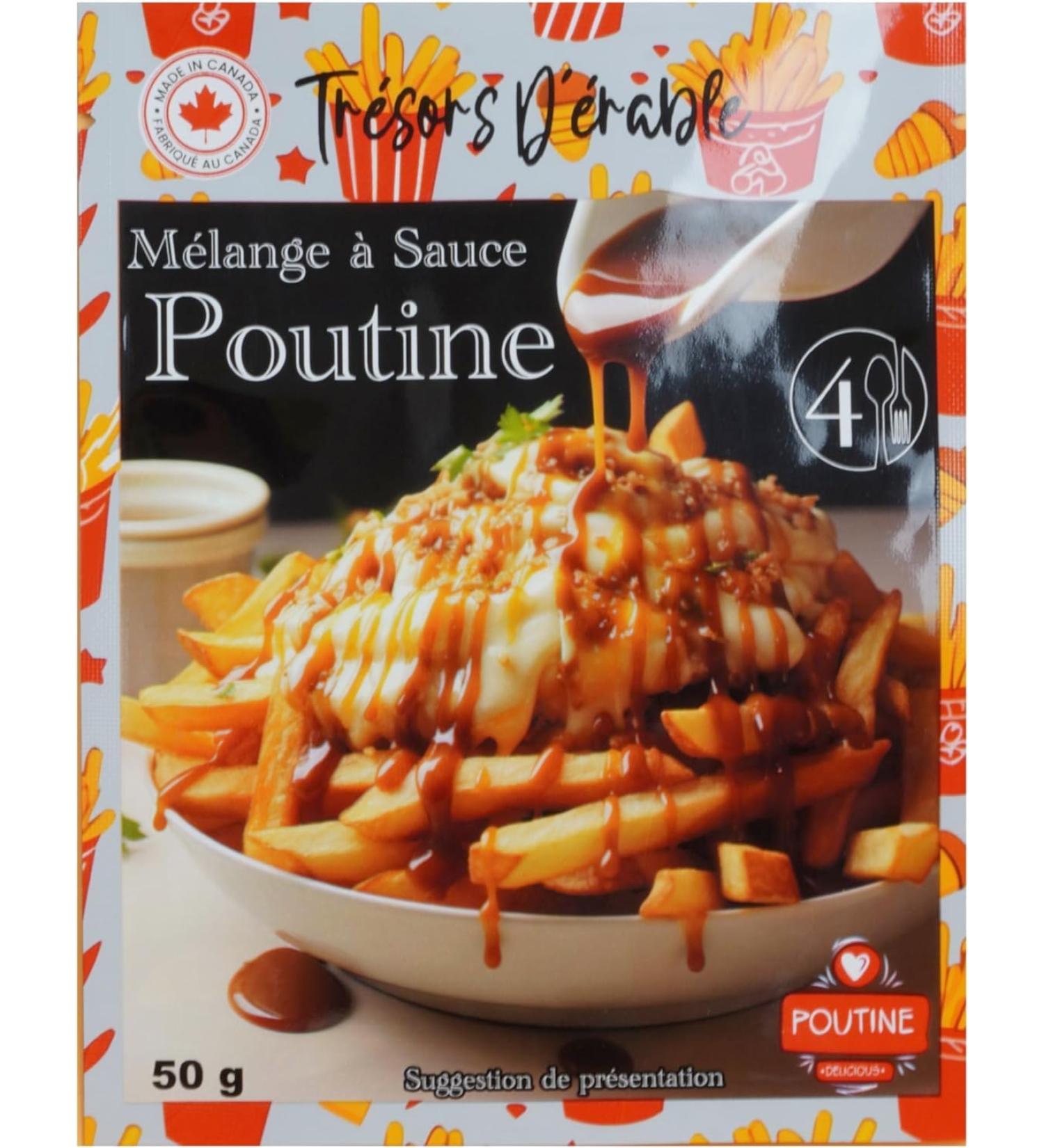 "Les Tr sors d' male" Poutine Sauce Mix - Dehydrated Sachet of 50g - Perfect for 12 People - Authentic Quebec Recipe - Buy Online on GoSupps.com