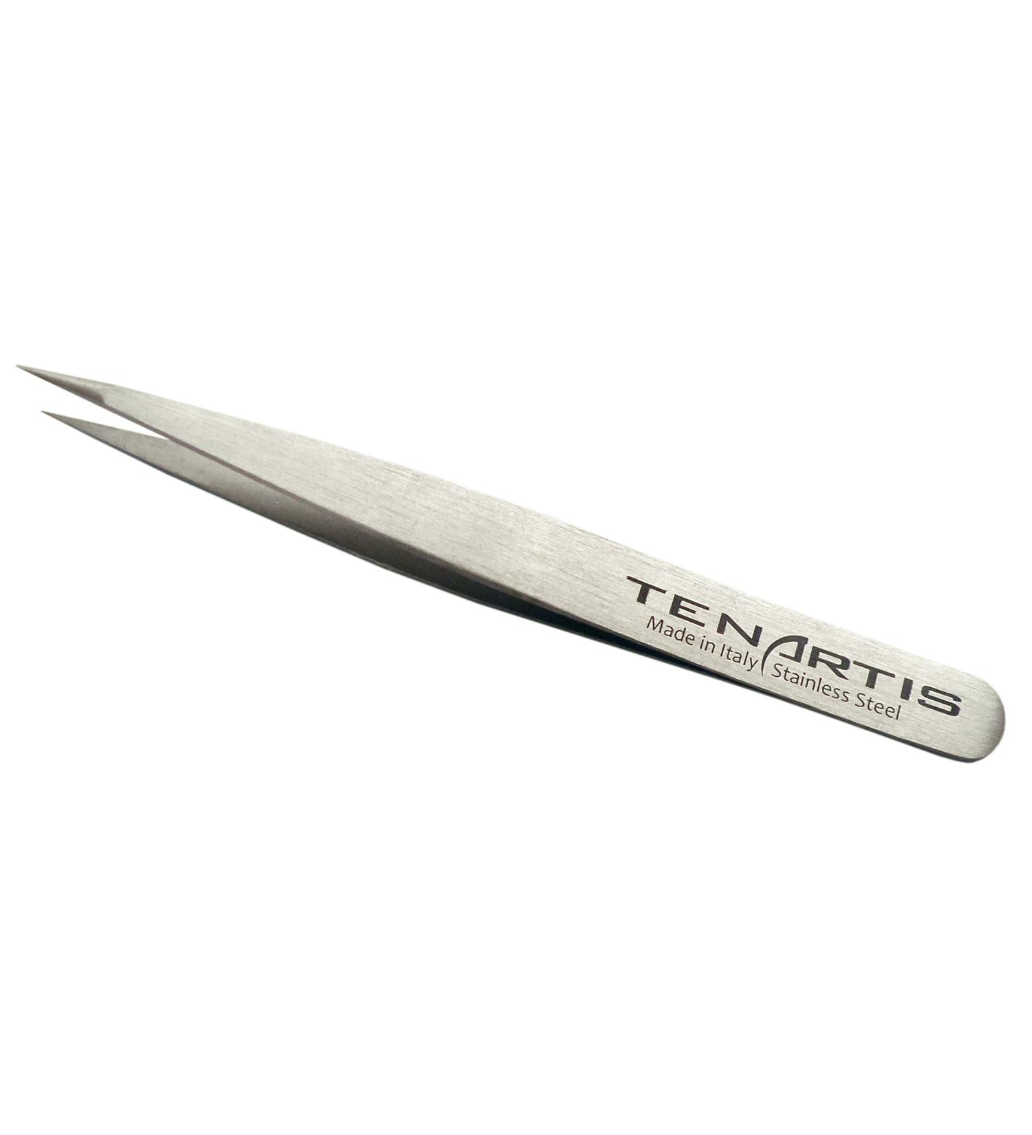Pointed Hair Tweezers Stainless Steel - Tenartis Made in Italy
