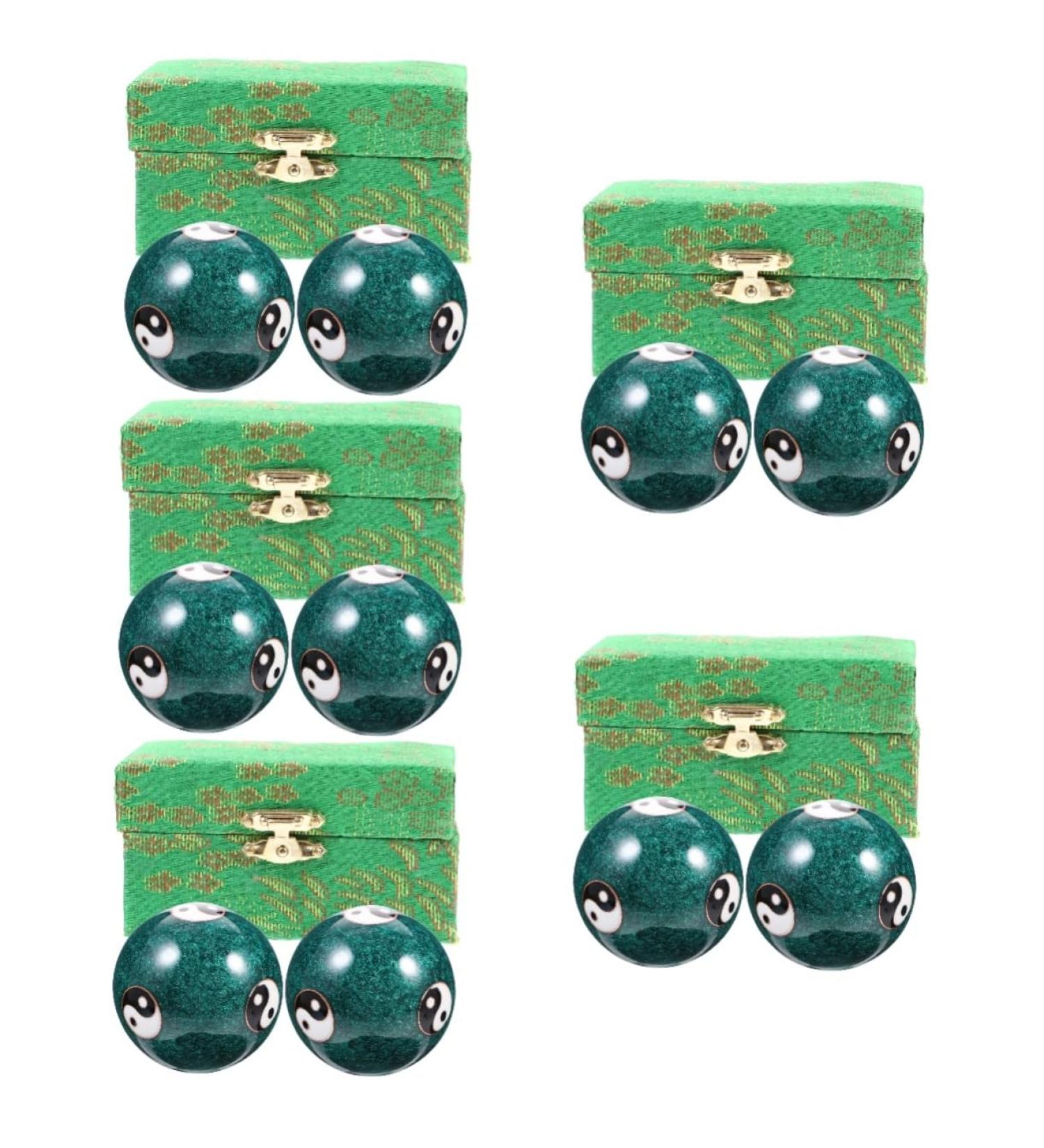 Clispeed 10 Stk Metal Stress Massage Balls - Reusable Hand Roller for Adult Relaxation & Sports Recovery - Buy Online on GoSupps.com