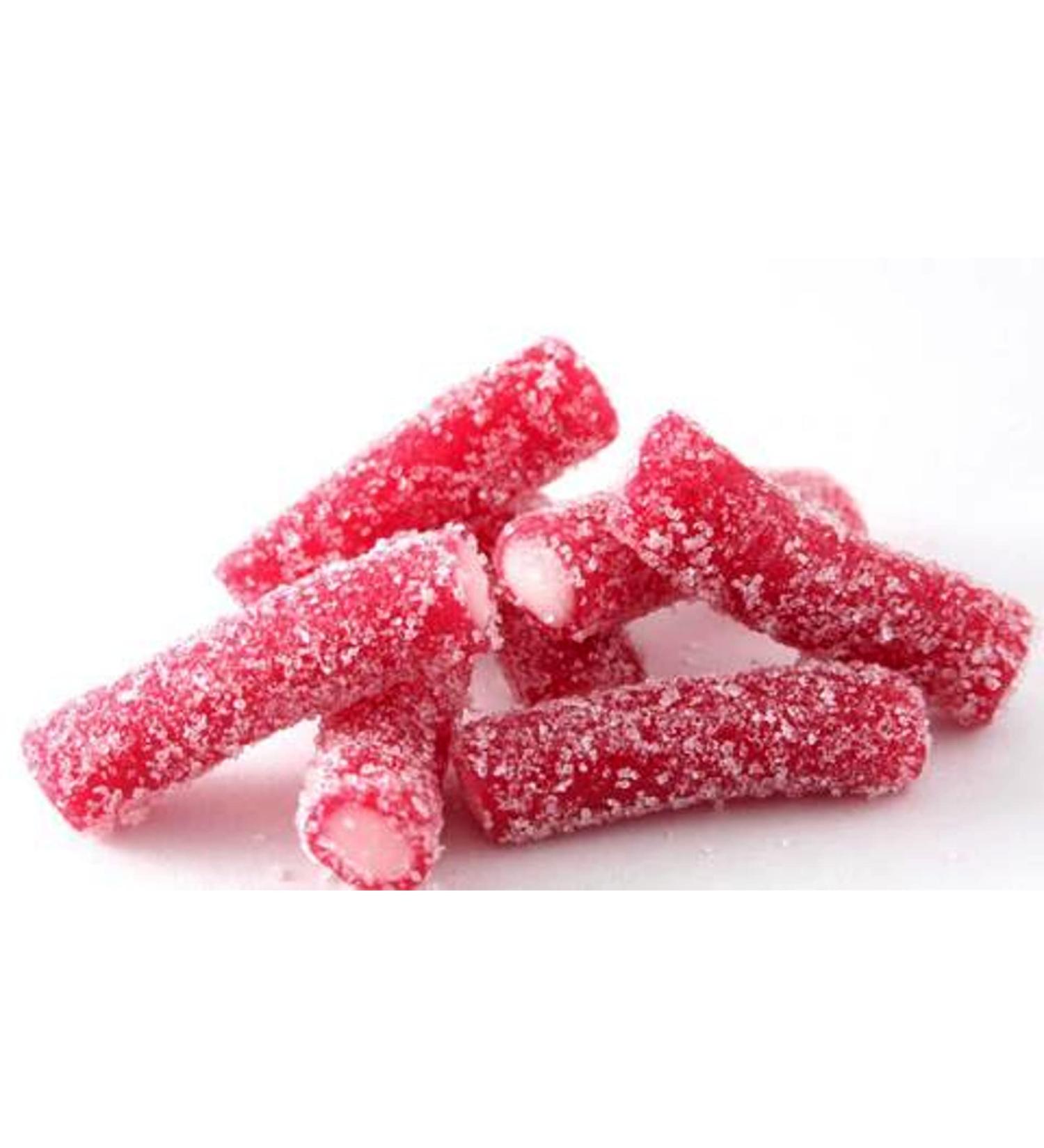 Fizzy Mini Strawberry Pencils Sour Strawberry Bites From 100G (200grams)