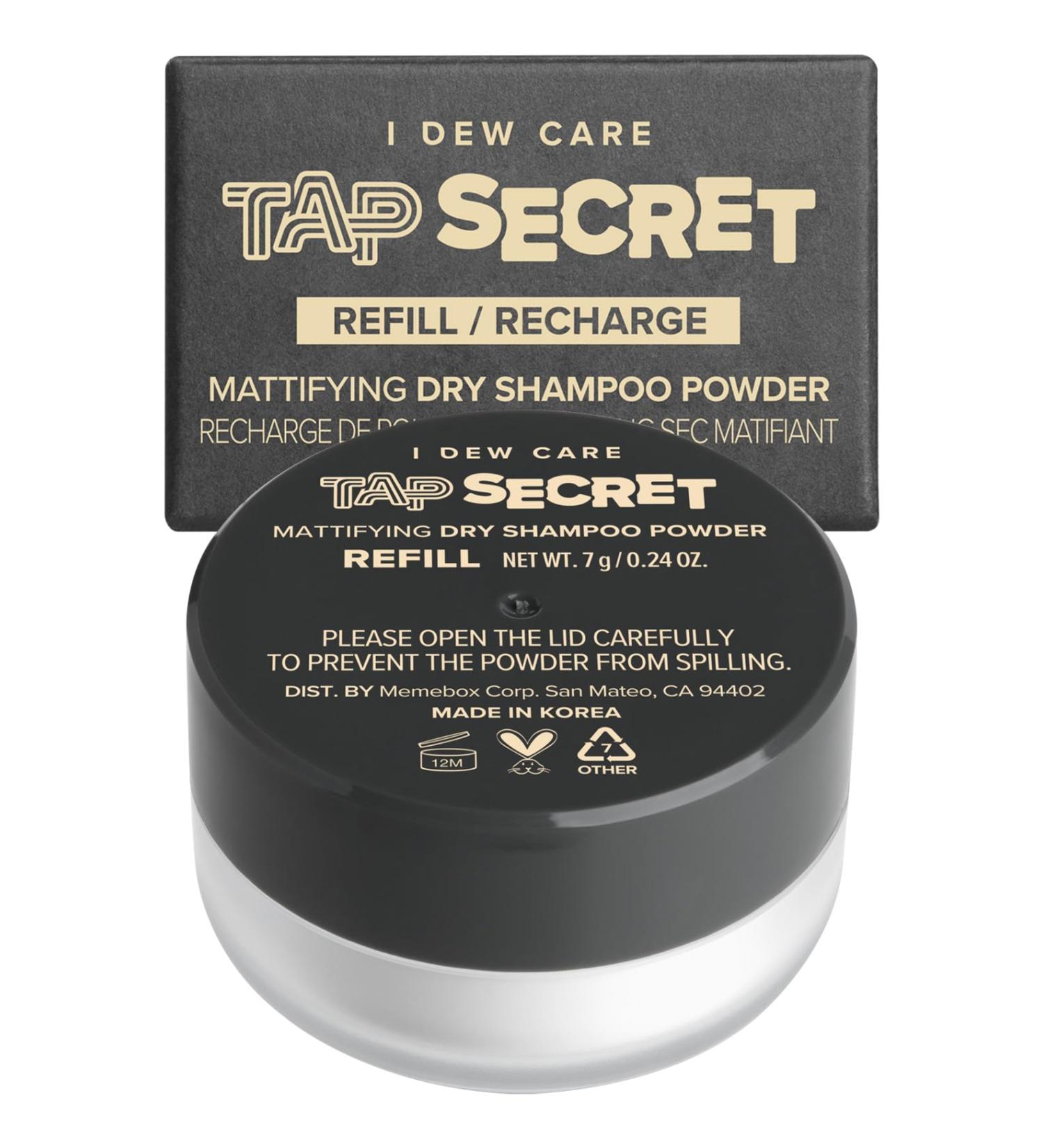 I DEW CARE Dry Shampoo Powder Refill | Non-Aerosol Benzene-Free Travel Size | Mattifying Root Boost with Black Ginseng | No White Cast for Teens Women and Men - Buy Online on GoSupps.com