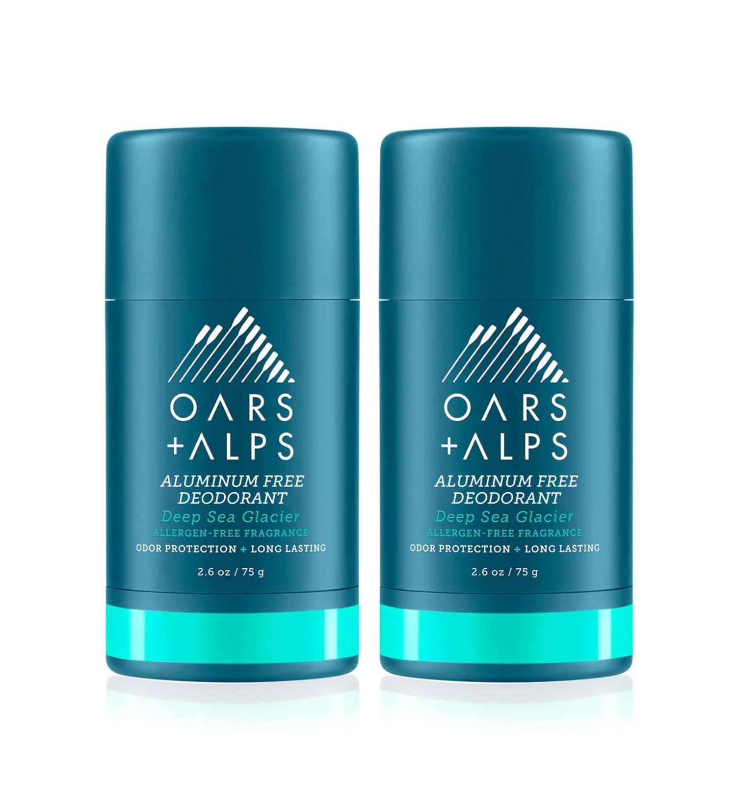 Oars + Alps Aluminum Free Deodorant for Men and Women Dermatologist Tested and for Sensitive Skin Vegan Deep Sea Glacier 2 Pack 2.6 Oz Each 2ct - Deep Sea Glacier - Buy Online on GoSupps.com