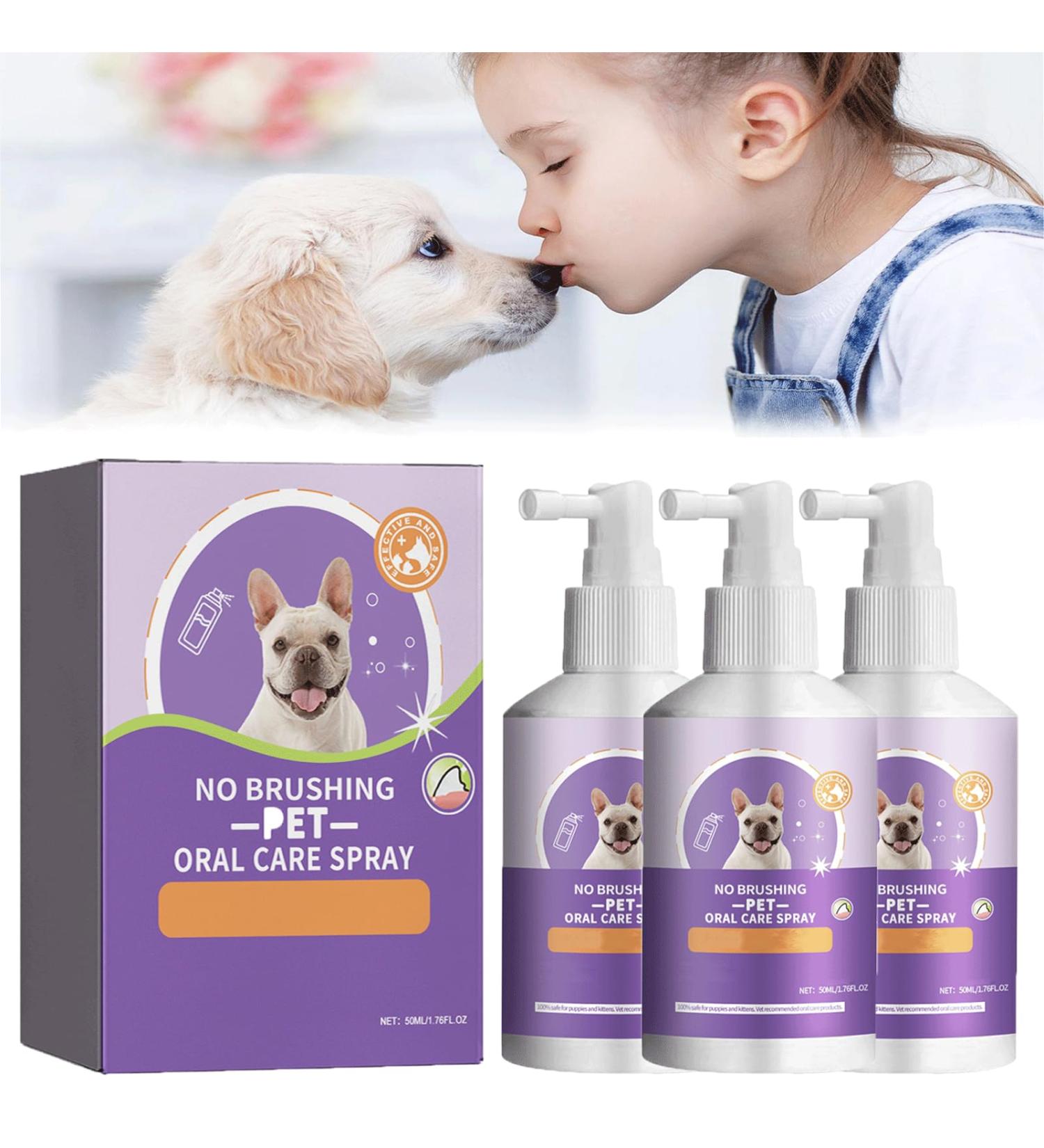 Sofenthiss - Sofenthiss Teeth Cleaning Spray for Dogs & Cats Dog Teeth Cleaning Spray Pet Oral Spray Clean Teeth Pet Breath Freshener Spray No Brushing Pet Oral Care Spray (3Pcs) - Buy Online on GoSupps.com