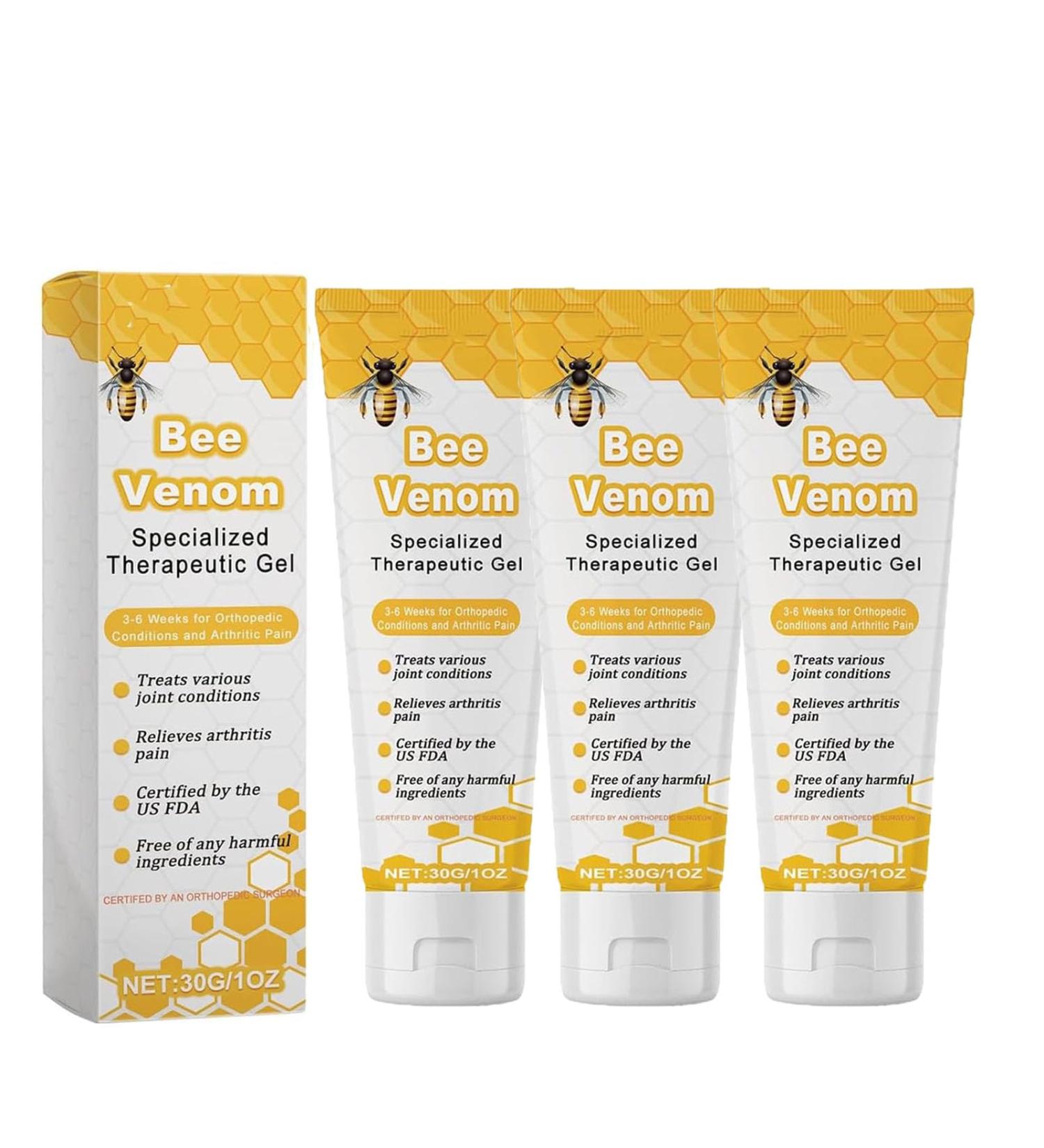 Buy Aeehfeng Bee Venom Joint Therapy Gel - Pain Relief Treatment (3PCS) | Professional New Zealand Formula for Joint Pain Relief - Buy Online on GoSupps.com