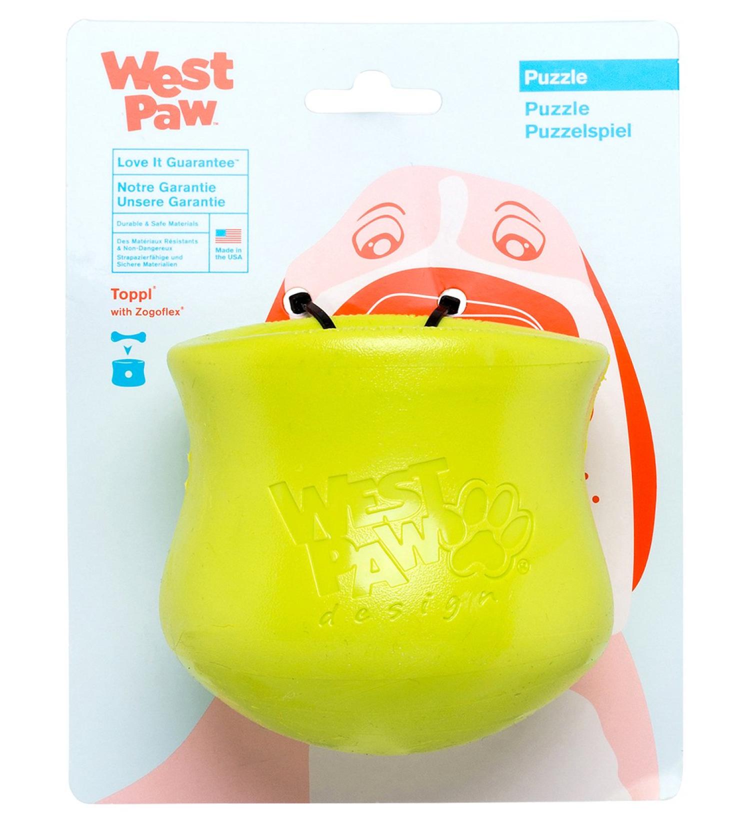 Buy Zogoflex West Paw Toppl Toy 10cm Green - Durable Pet Toy for Dogs | International Shipping Available - Buy Online on GoSupps.com