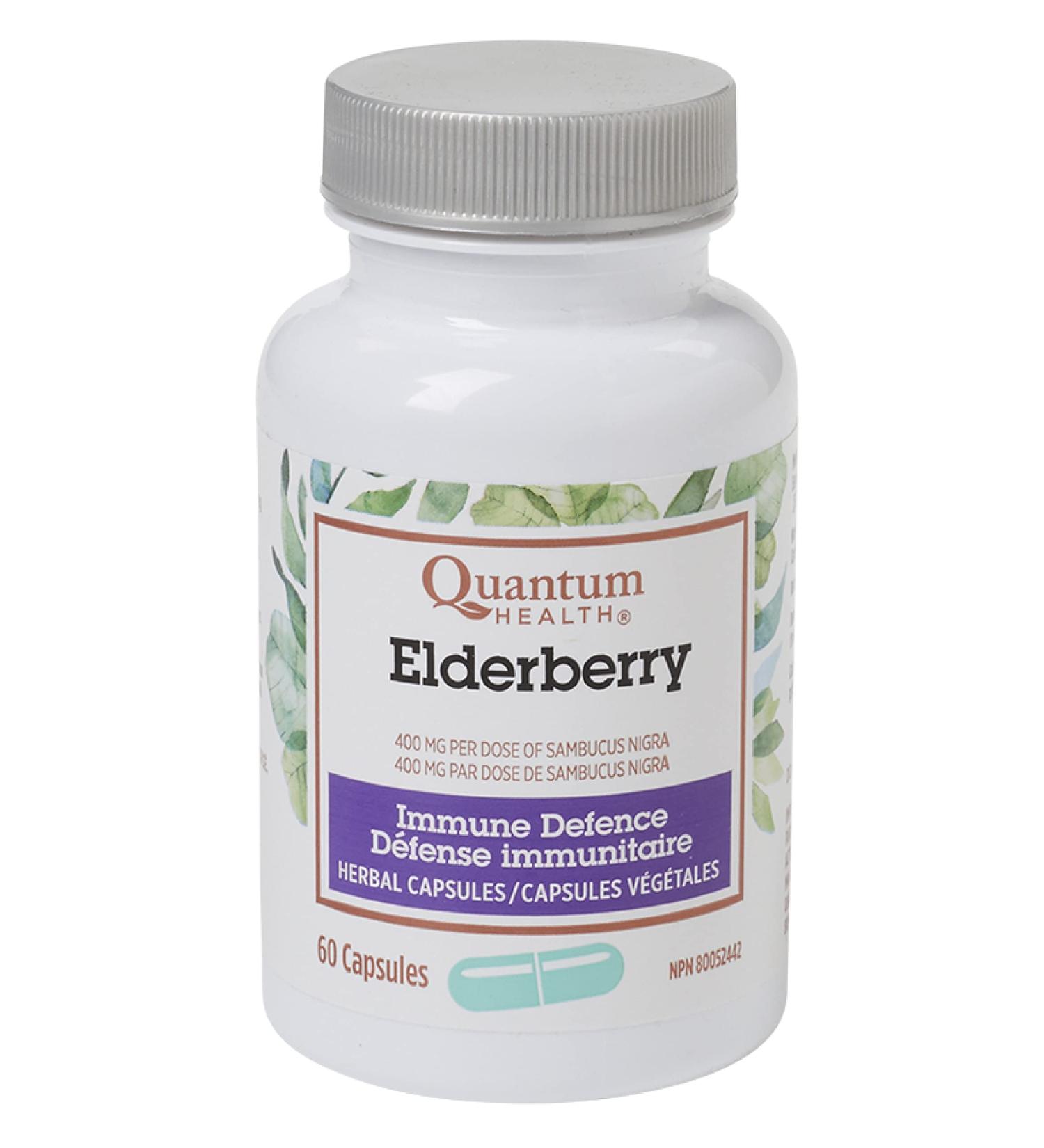 Quantum Health Elderberry Capsules - Immune Support Supplement (60 Ct) - Buy Online on GoSupps.com