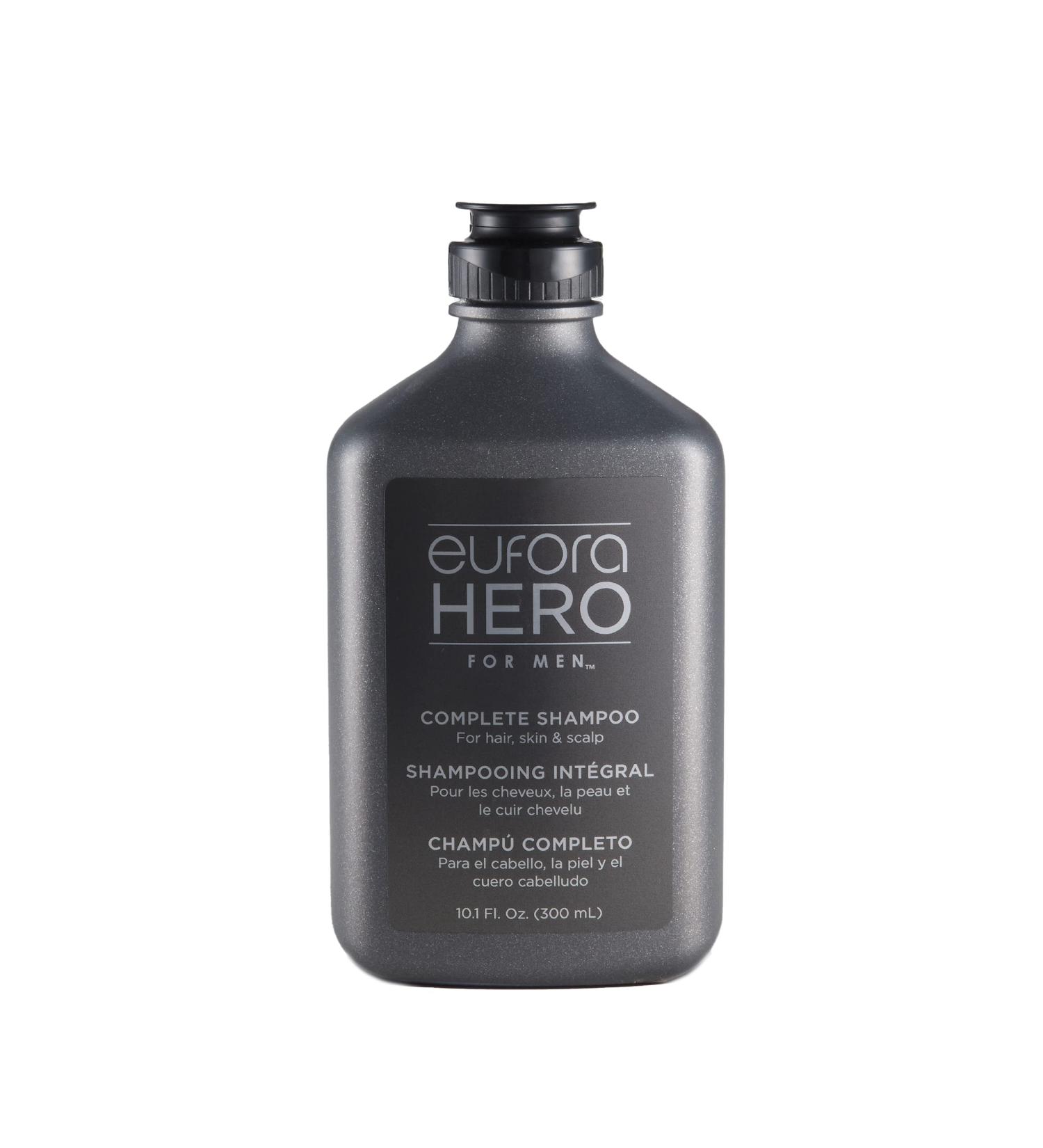 Eufora Hero for Men Complete Shampoo 10.1 oz - Gentle Cleansing for Strong, Healthy Hair - Buy Online on GoSupps.com