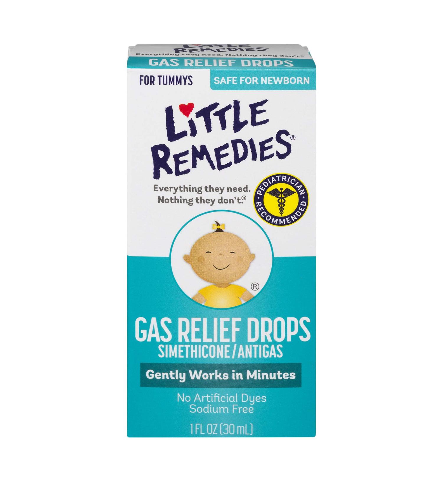 Little Remedies Gas Relief Drops | Natural Berry Flavor | Gently Works in Minutes | Safe for Newborns | 1 oz. | Pack of 1