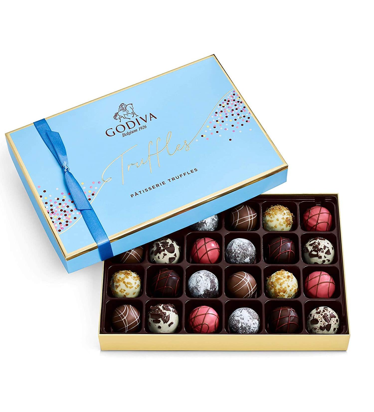 Godiva Chocolatier Patisserie Dessert Truffles Assorted Chocolate Gift Box - 24 Ct - Buy Online on GoSupps.com