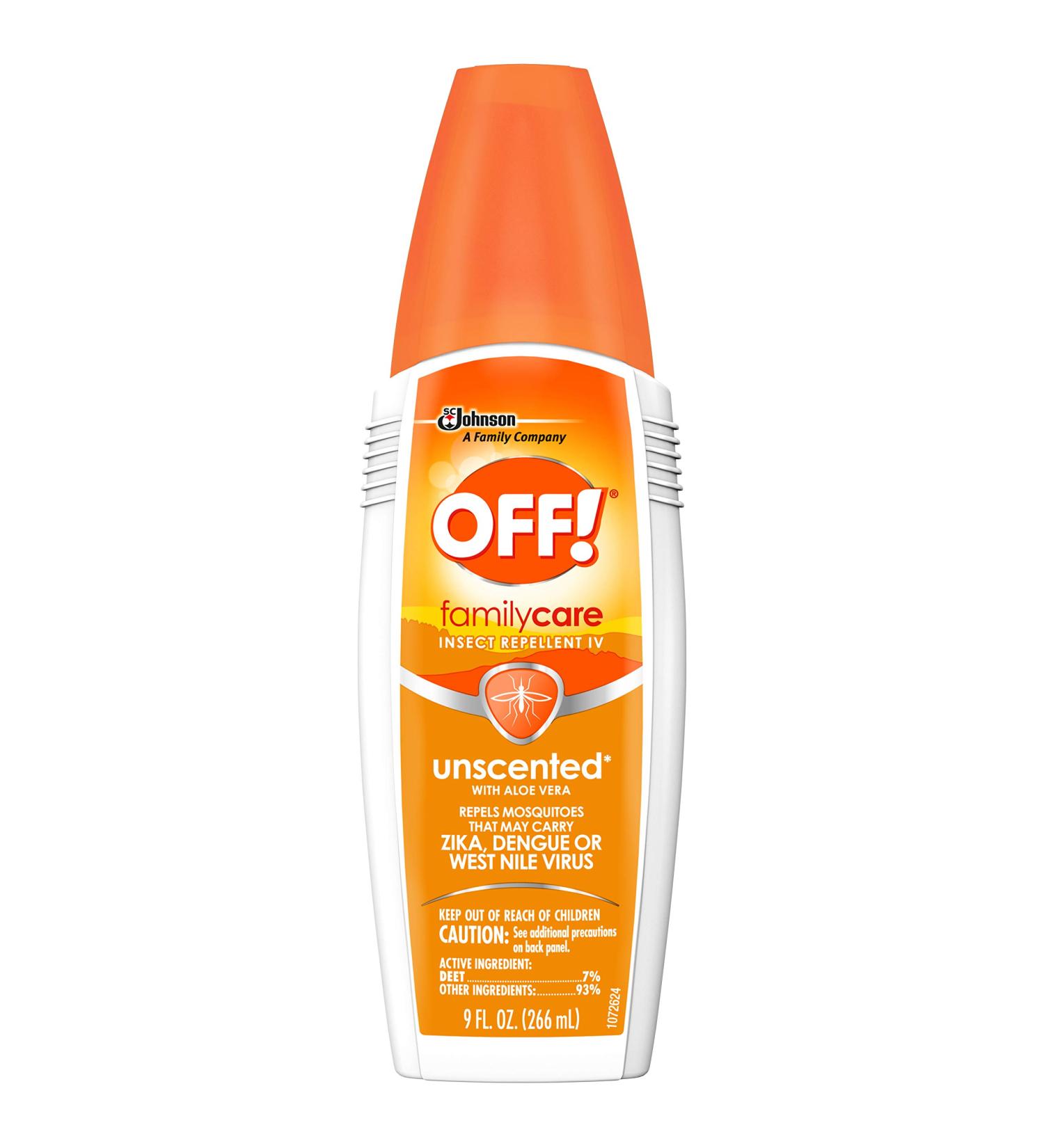 OFF! FamilyCare Insect & Mosquito Repellent Spritz - Unscented Bug Spray 9 oz with Aloe-Vera - Buy Online on GoSupps.com