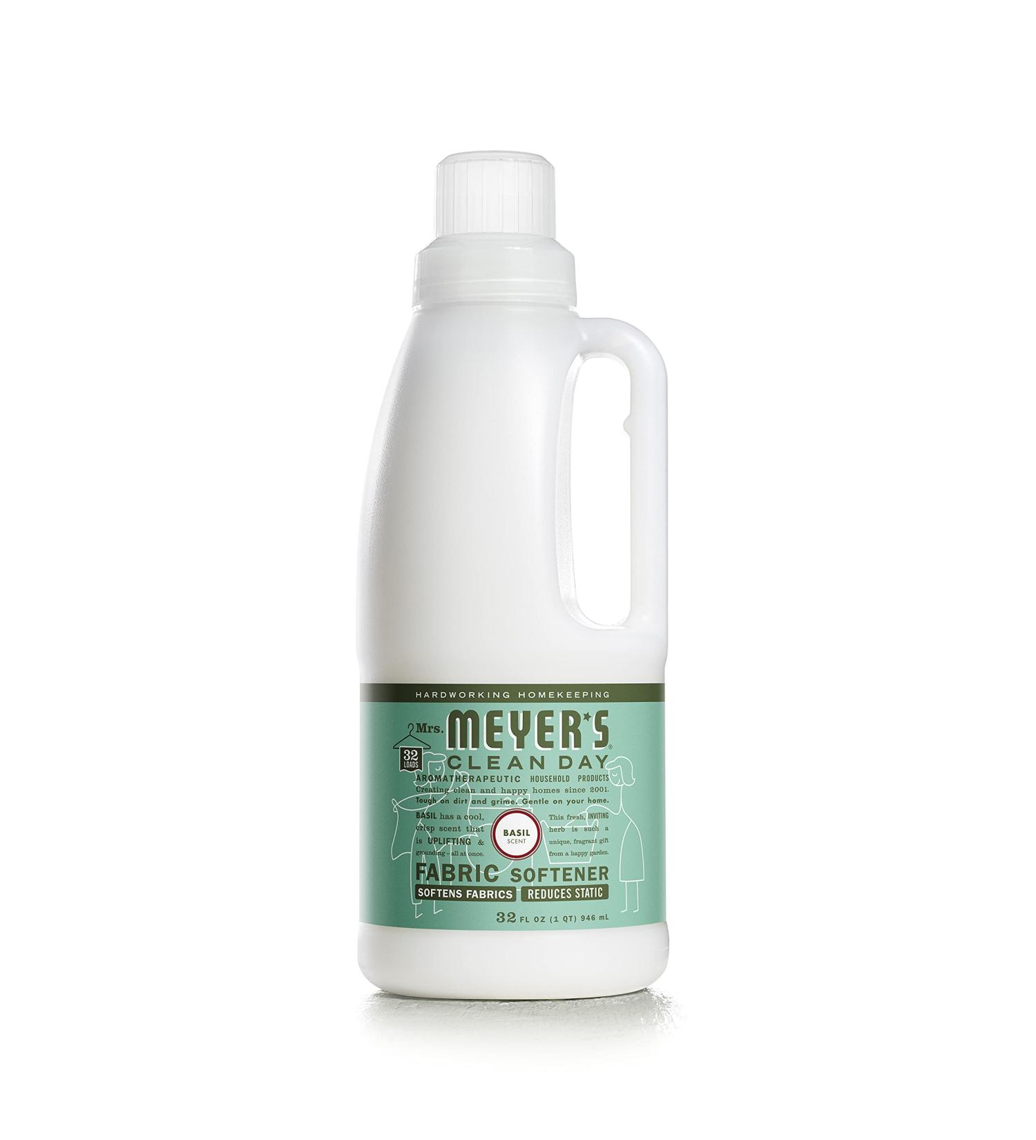 Mrs. Meyer's Clean Day Fabric Softener - Basil - 32 oz | Eco-Friendly Long-Lasting Clean Aroma | International Shipping Available - Buy Online on GoSupps.com