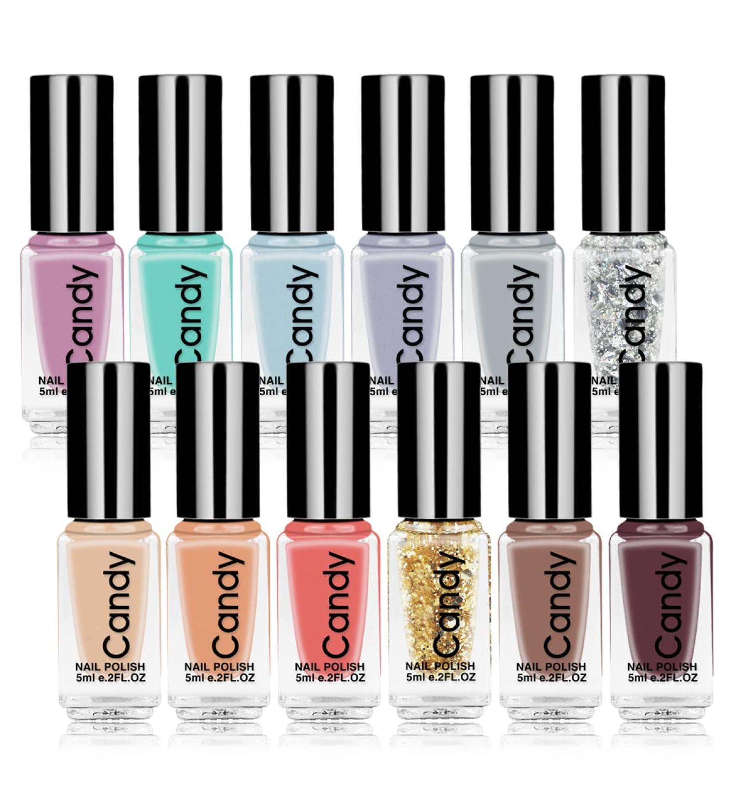 Abitzon Heller Non-Toxic Nail Polish Set - 12 Long-Lasting Quick-Dry Bottles | Style-3 - Shop Internationally! - Buy Online on GoSupps.com