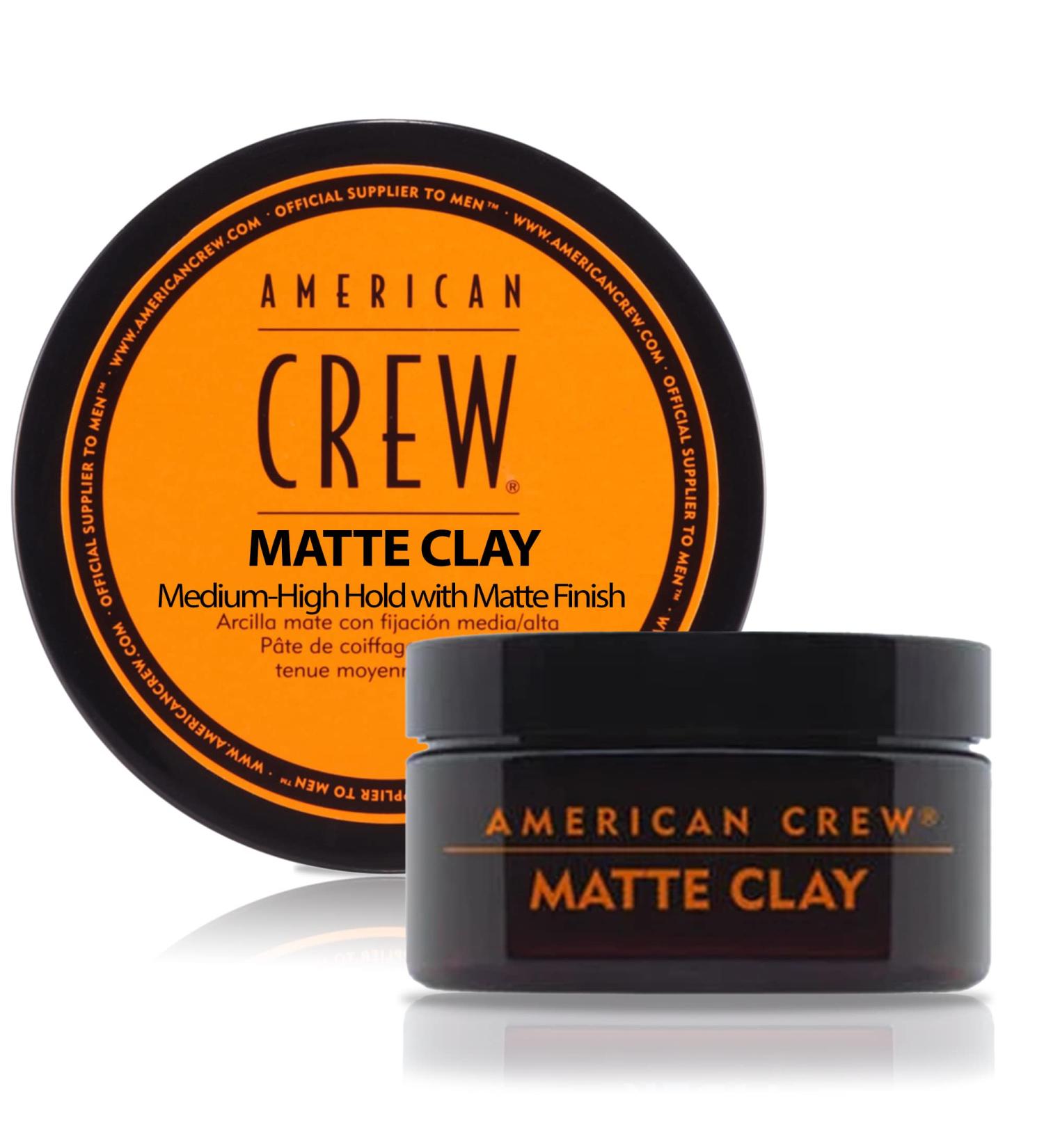 American Crew Men's Hair Matte Clay - Medium/High Hold - 3 Oz - Buy Online on GoSupps.com