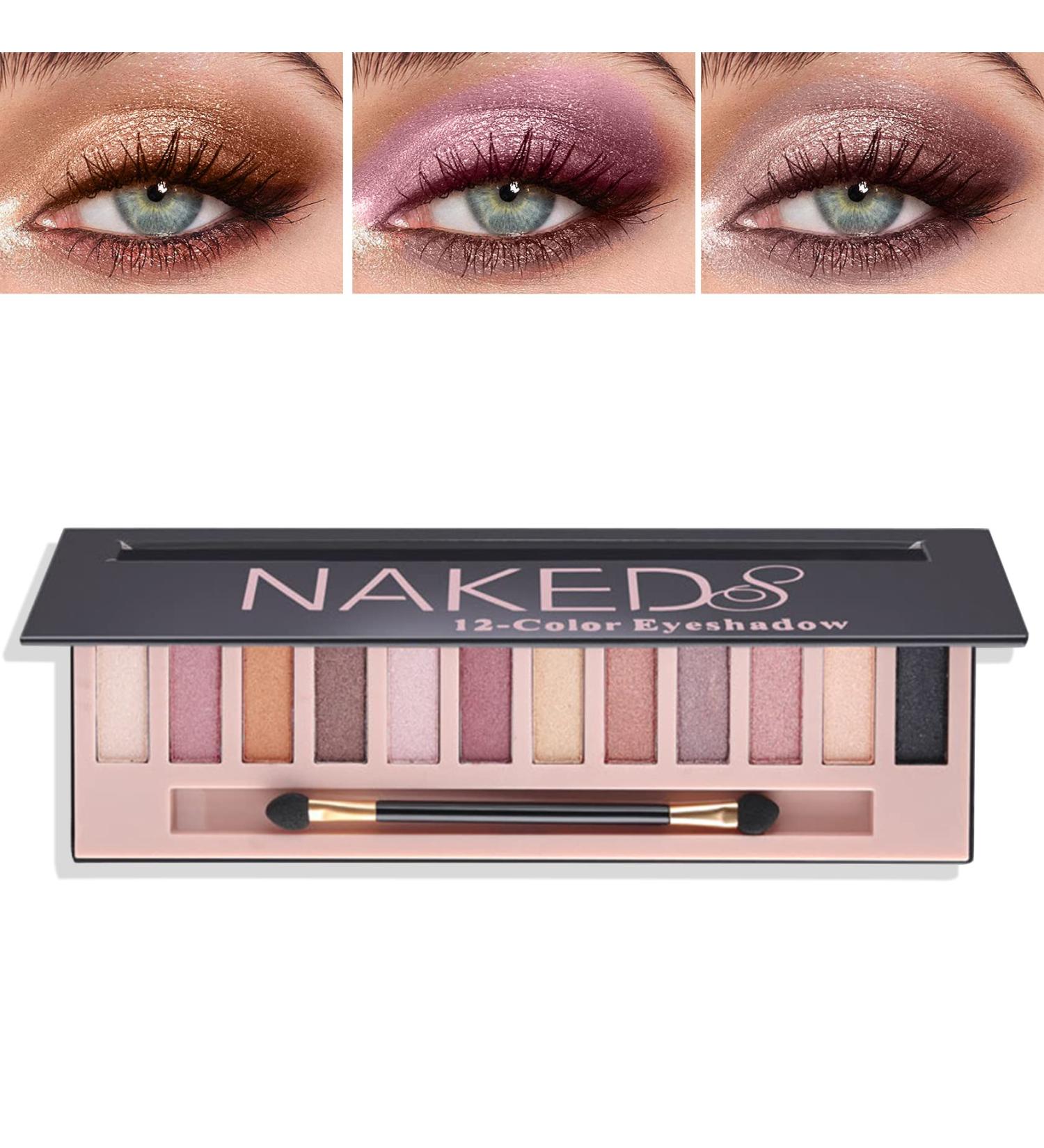 WYBLZPXZ 12 Colors Nude Eyeshadow Palette - Pigmented, Long Lasting, Waterproof Makeup Palette for Natural Smokey Eye Look (Shimmer) - Buy Online on GoSupps.com