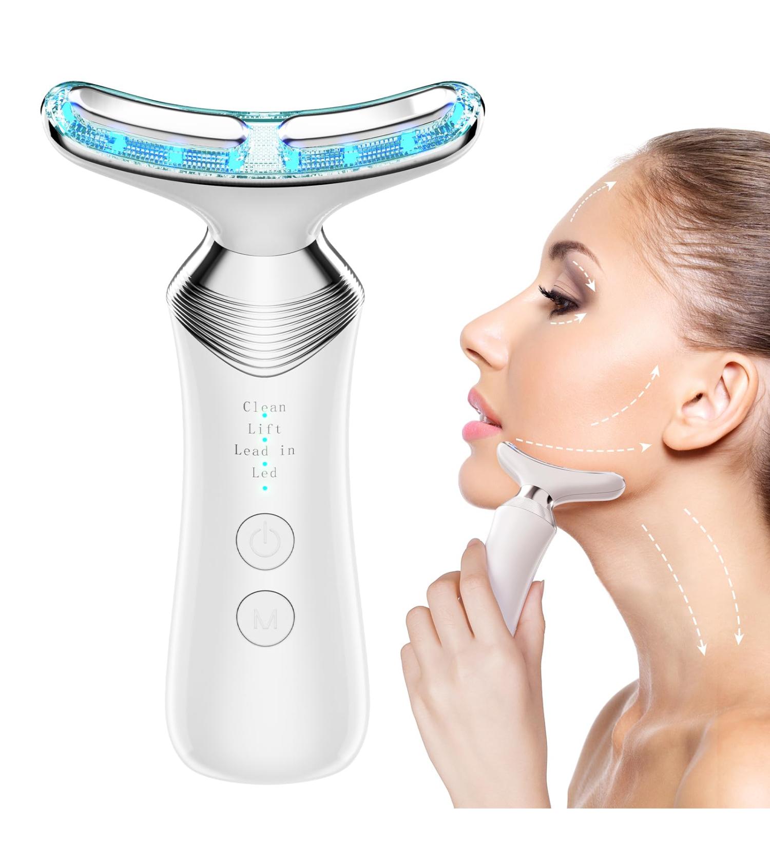 Buy 4-in-1 Neck and Face Massager - True Beauty Glow Facial Tool for Firming Tightening & Smoothing Skin - International Shipping Available - Buy Online on GoSupps.com