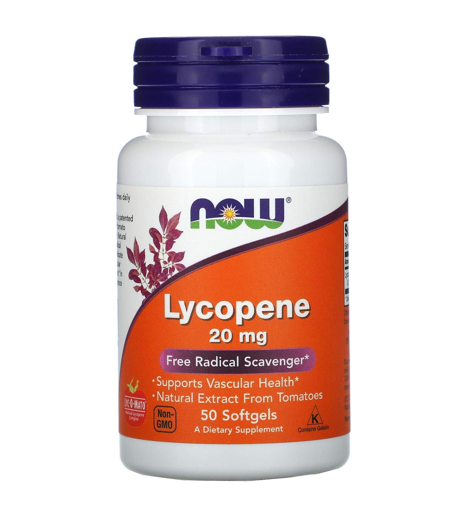 Lycopene 20mg Softgels - Powerful Antioxidant Supplement - Buy Online on GoSupps.com