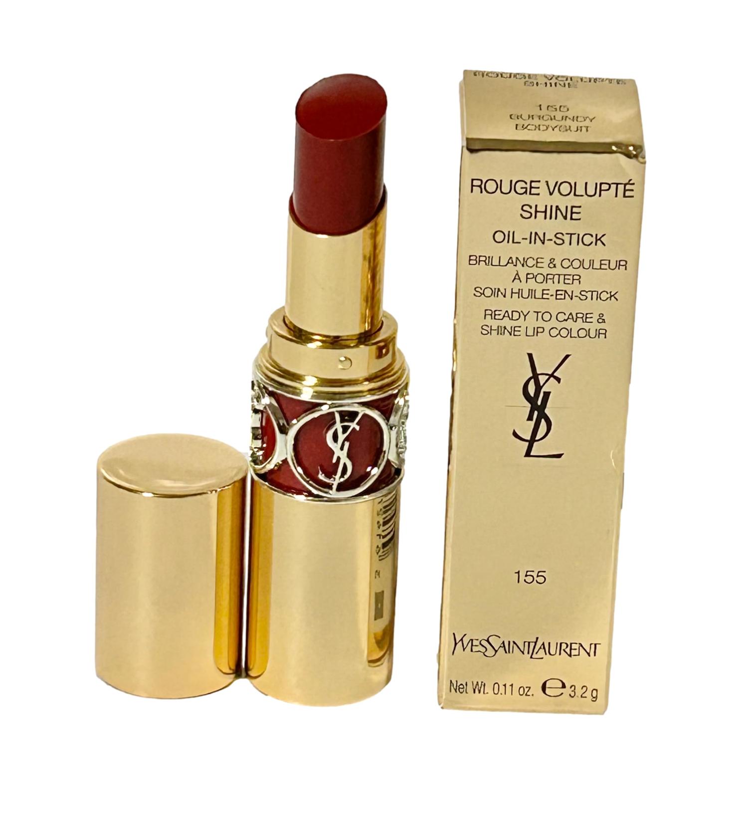 Buy Yves Saint Laurent Rouge Volupt Shine Lipstick Balm 155 Burgundy | International Shipping Available - Buy Online on GoSupps.com