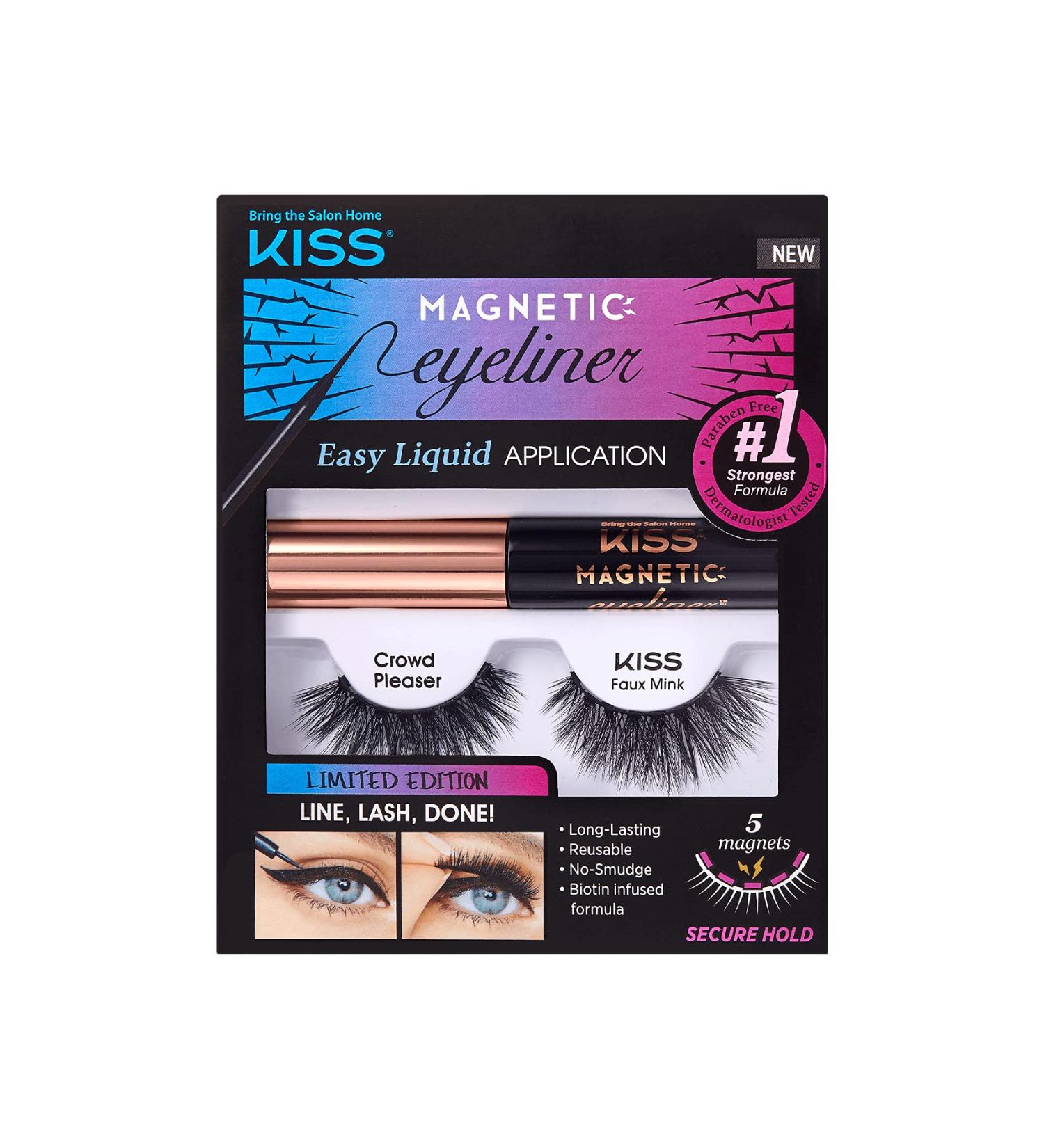 Kiss Magnetic Eyeliner & Eyelash Kit 05 - 2 Pairs - Buy Online on GoSupps.com