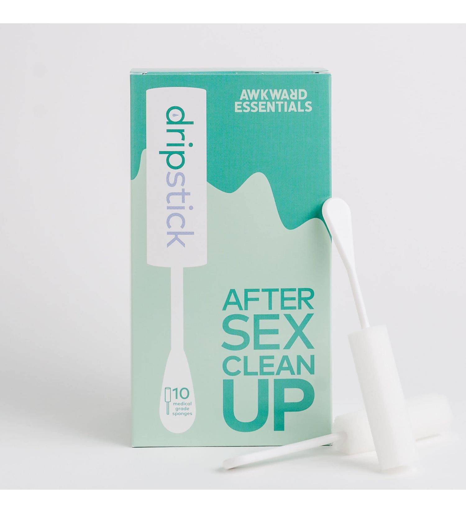 Dripstick Absorbing Sponge for Women - 10 Pack of Sterile Post Coitus Sponges by Awkward Essentials - Buy Online on GoSupps.com