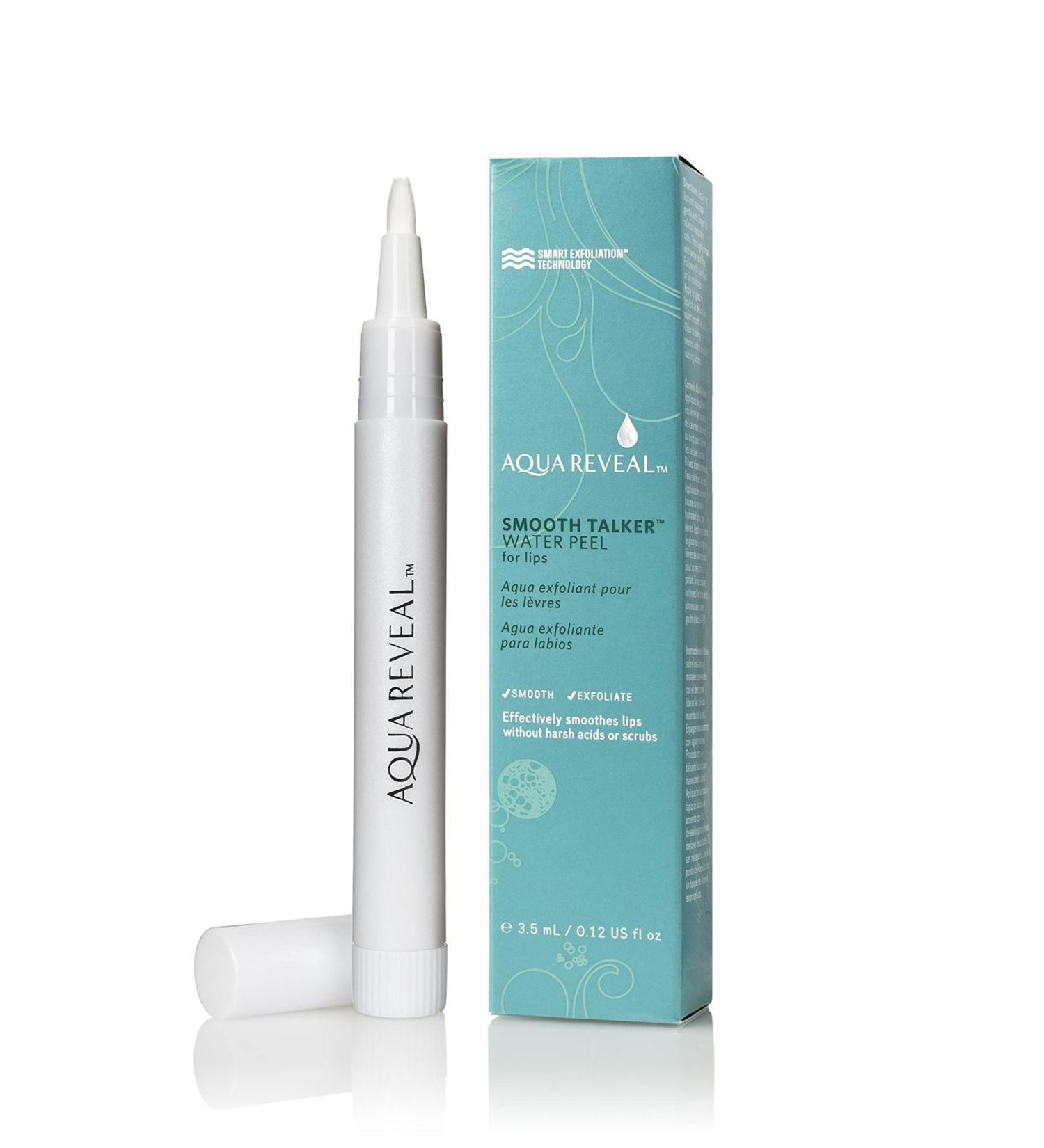 Aquareveal Smooth Talker Water Peel for Lips - Gentle Lip Exfoliator for Smooth Application of Lipsticks, Balms, and Gloss - 0.12 Fl Oz - Buy Online on GoSupps.com