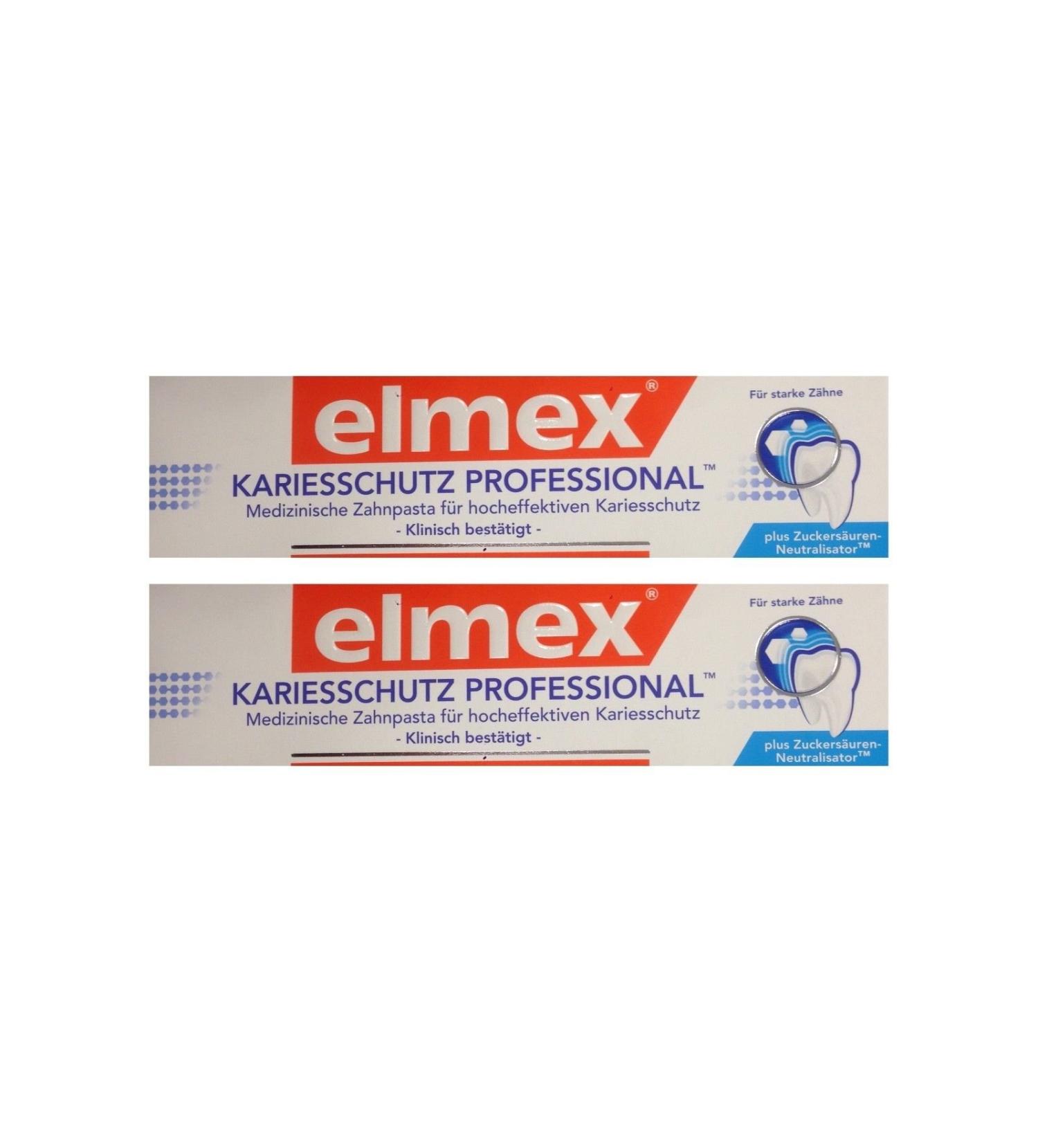 2x ELMEX Caries Protection Professional Toothpaste 75ml 10302593 Toothpaste