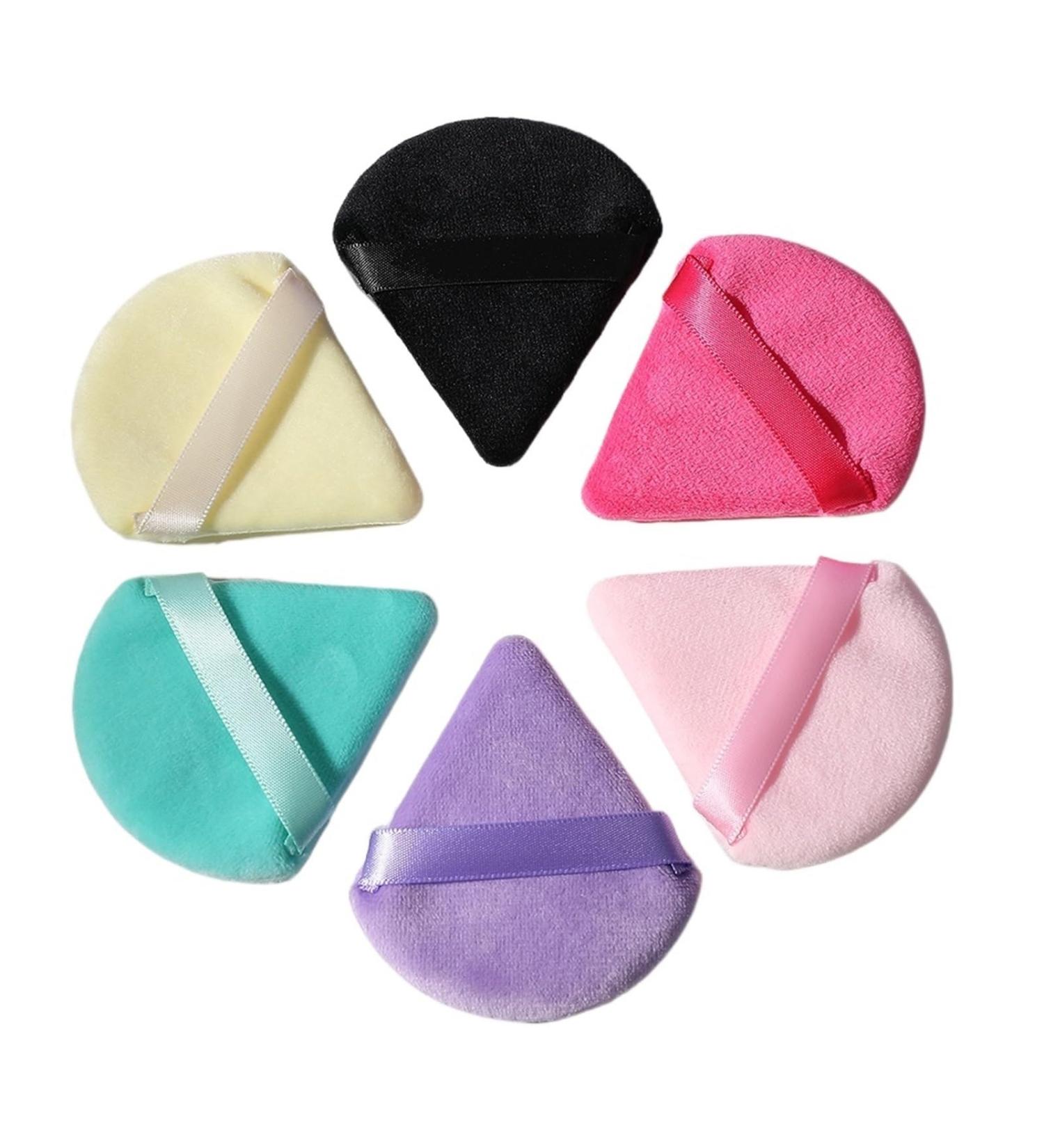 1pc Velvet Triangle Shaped Powder Puff Wet Dry Used Washable Soft Makeup Sponge Tool For Foundation Powder Blusher (Color : M18x2.5 75MM) - Buy Online on GoSupps.com