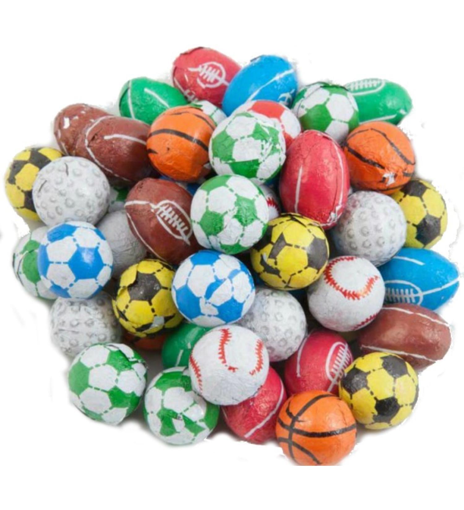 1kg Bulk Bag of Chocolate Sportsballs Ideal Party Bag Filler / Favour / Filling Or Sports Events.