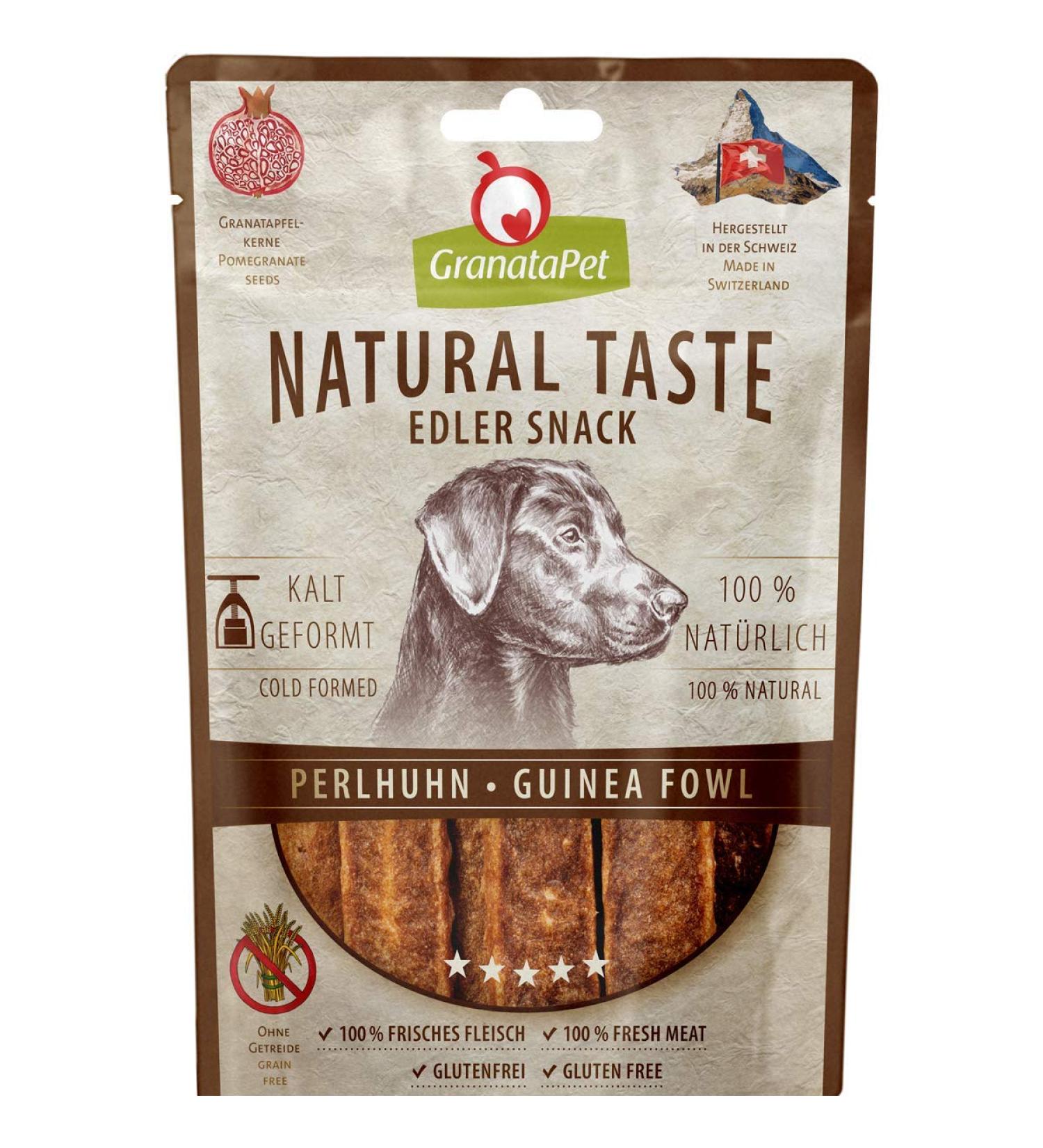 Granatapet Natural Noble Snack Pearlhuhn - 90g Dog Treats | Cereal-Free & Sugar-Free Rewards for Dogs | Tasty Dog Snacks - Buy Online on GoSupps.com
