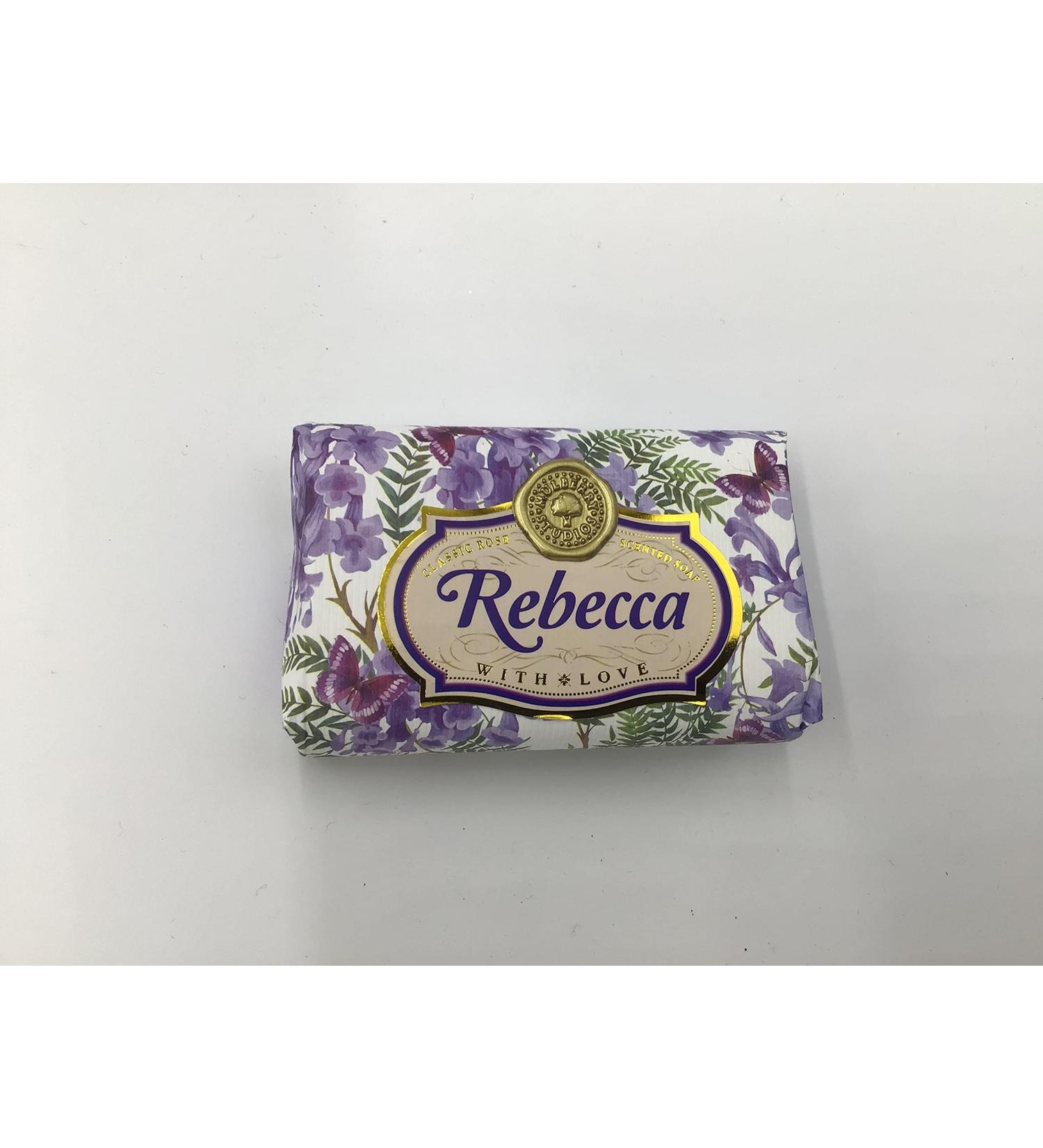 Rebecca - Gift Soap Bar For Her Birthday Rose Scent Mum Grandmother Cleanser Lather Present Girl