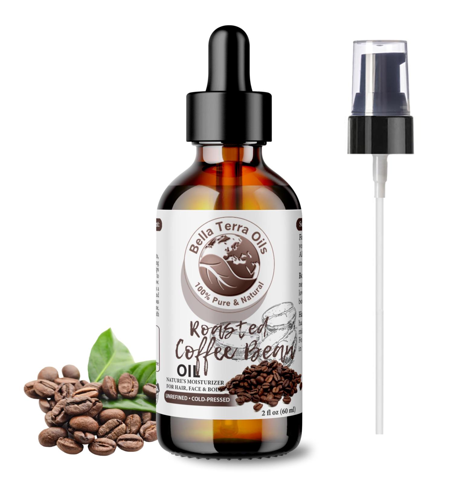Buy Bella Terra Roasted Coffee Bean Oil 2oz | Ultimate Coffee Serum Rich in Palmitic Acid & Vitamin E for Nourishing Skin - Buy Online on GoSupps.com