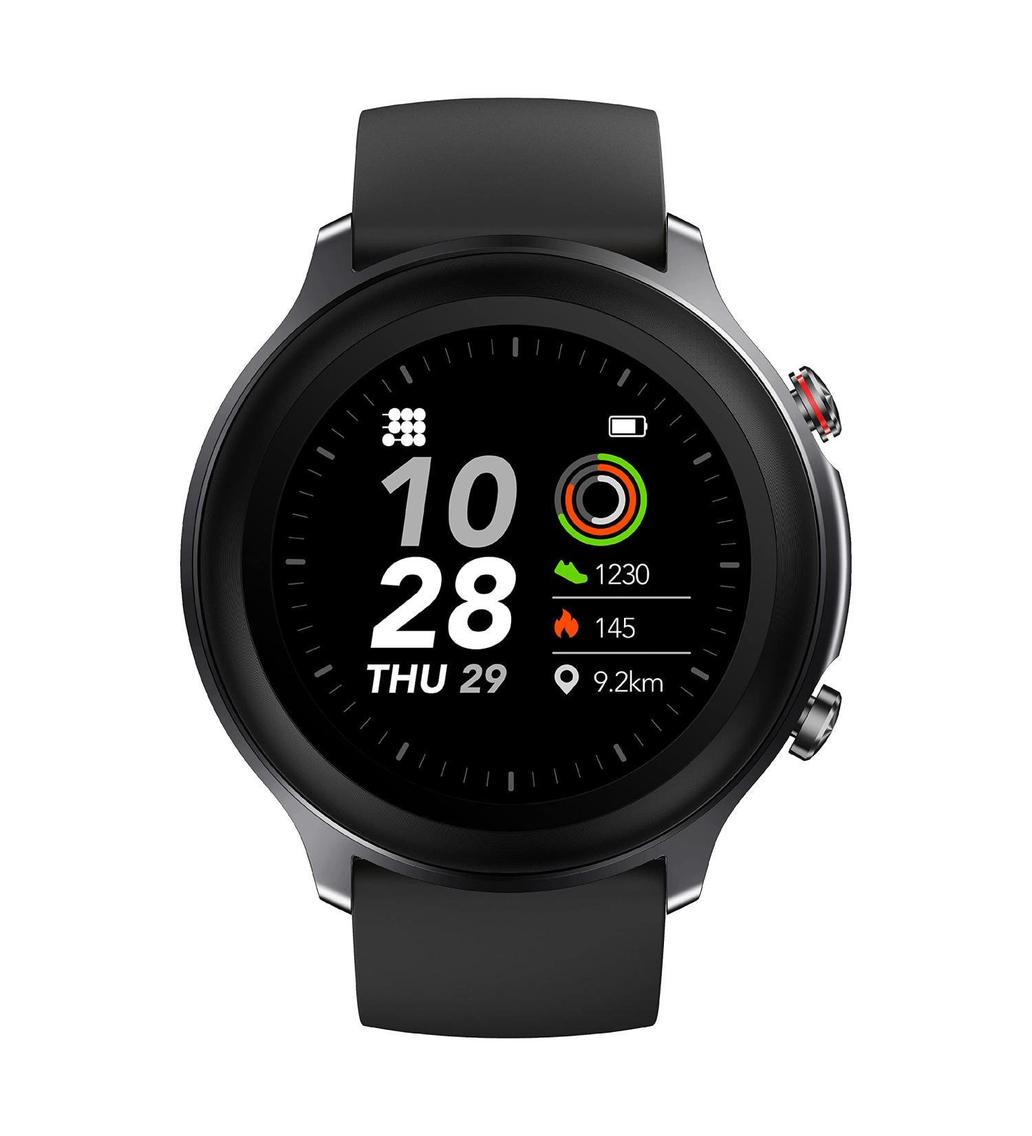 Cubitt CT4 Smart Watch Fitness Tracker - 1.28 TFT-LCD Color Touch Screen, IP68 Waterproof, Blood Oxygen/Heart Rate Monitor, Step Counter - 14 Sports Modes for Men and Women (Black) - Buy Online on GoSupps.com
