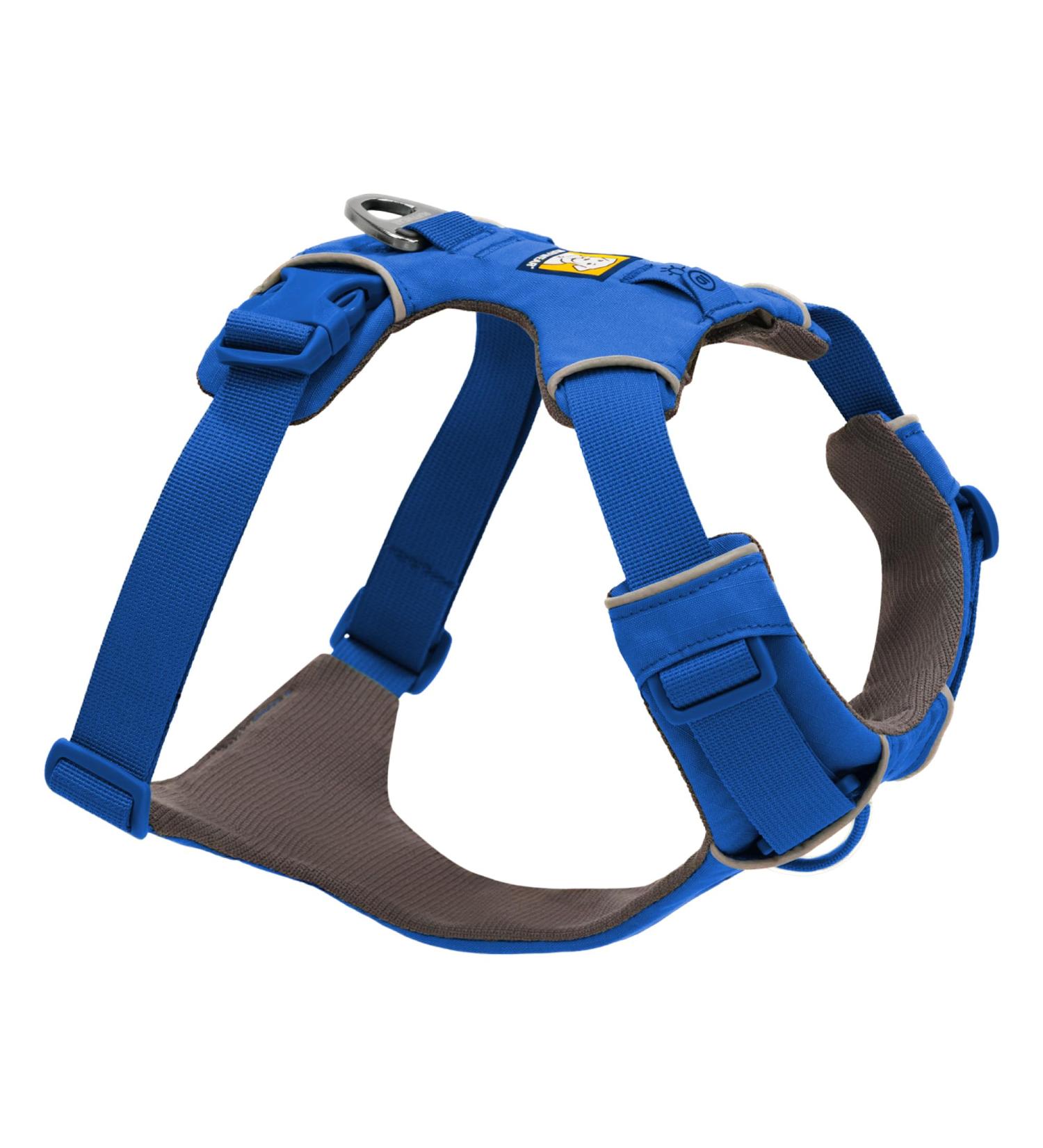 Shop Luffwear Front Range Dog Harness | Reflective Adjustable & Comfortable - Perfect for Walks & Races | Blue Pool M - Durable & Stylish - Buy Online on GoSupps.com