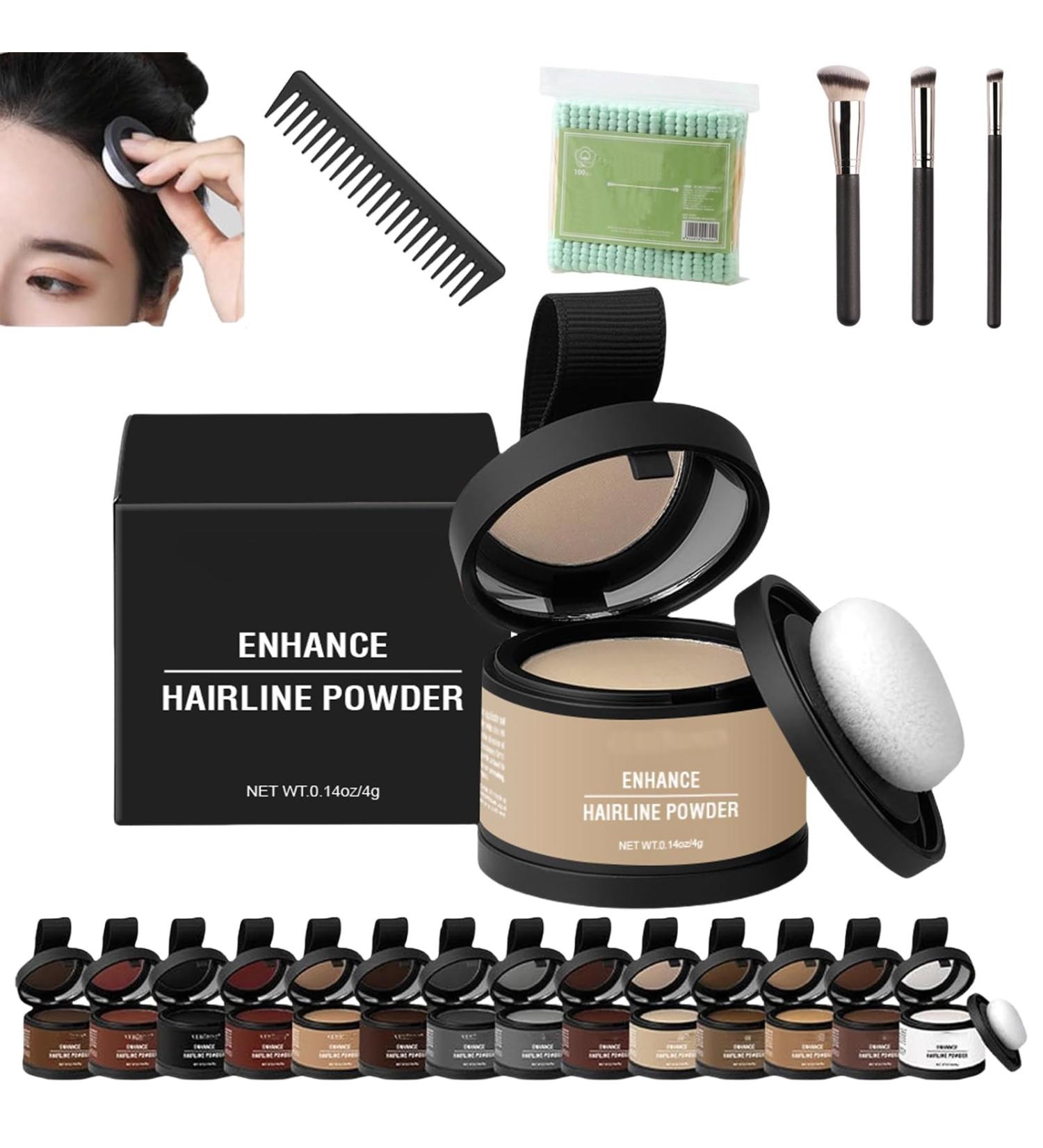 Veinsgrain Root Coverup Veinsgrain Hair Dye Veinsgrain Hair Color Veinsgrain Grain Hair Color Root Touch Up Powder With Mirror Water & Sweat Resistant Hairline Powder(#10 Light Blonde) - Buy Online on GoSupps.com