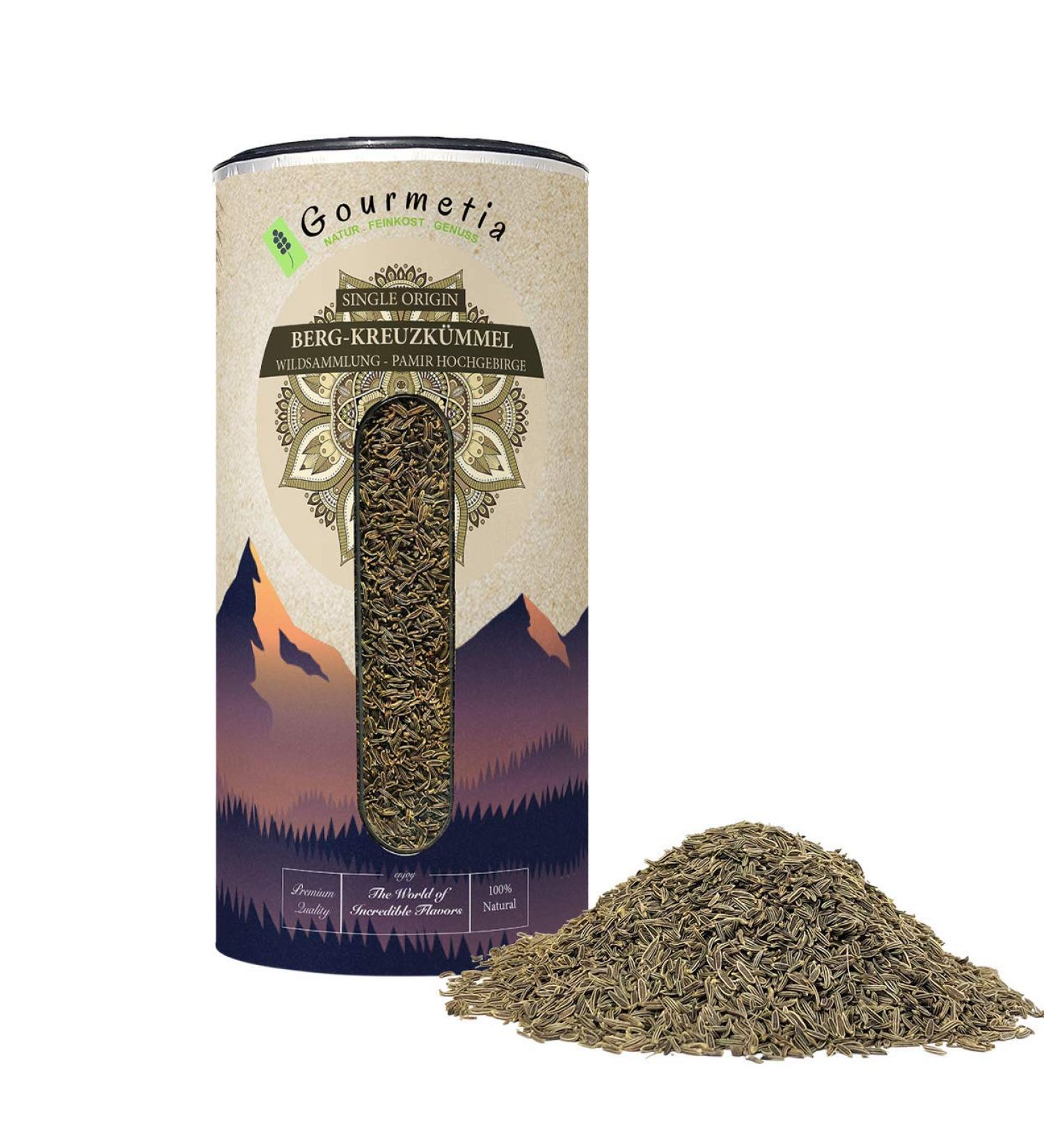 Gourmetia Mountain Cross Cumin 500g - Premium Persian Cumin (Bunium Persicum) from Game Collection - International Shipping Available - Buy Online on GoSupps.com