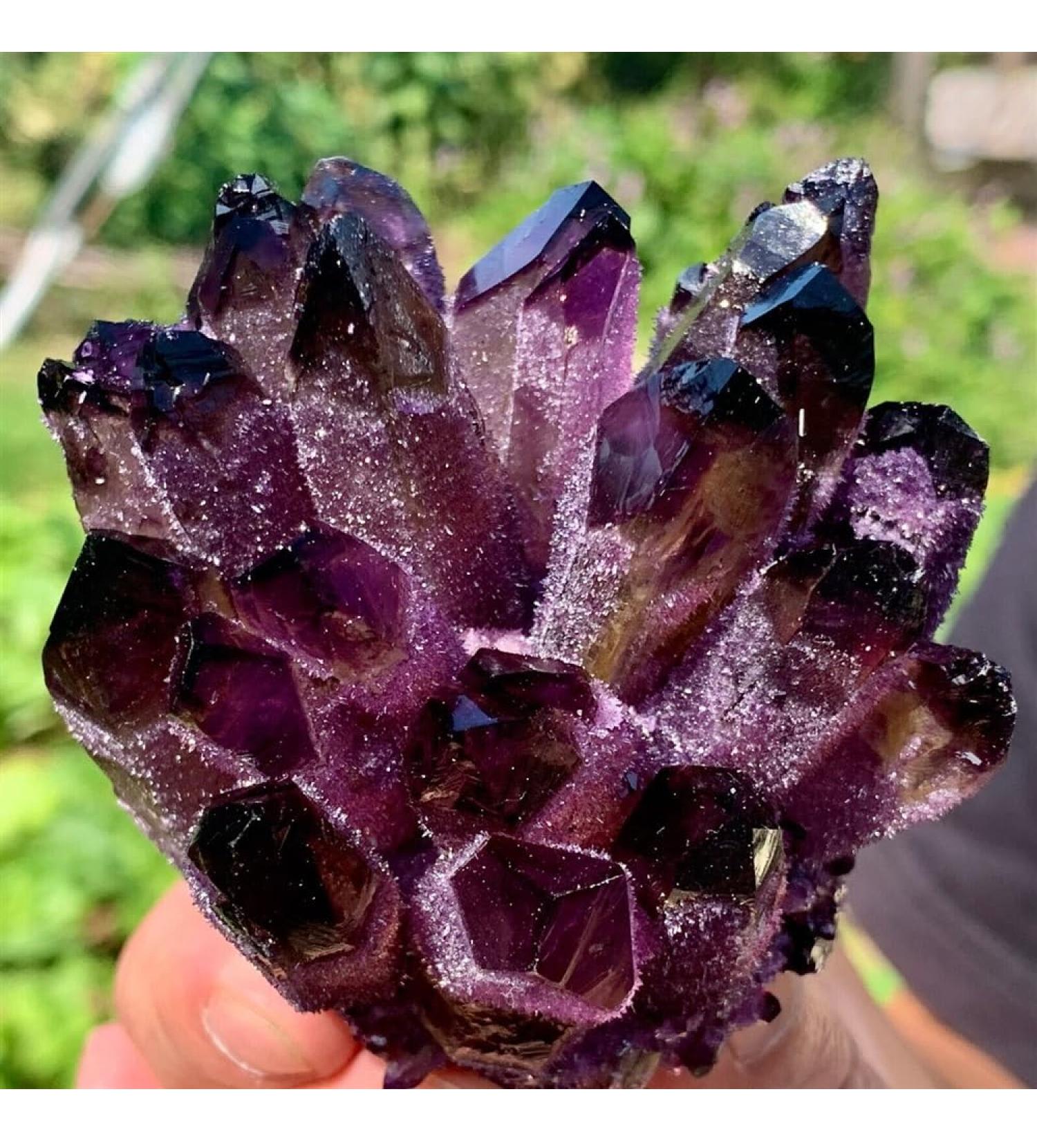 Natural Crystal Rough Natural Purple Crystal Cluster Specimen Home Office Degaussing Decor Gemstones (Size : 810-900g) - Buy Online on GoSupps.com