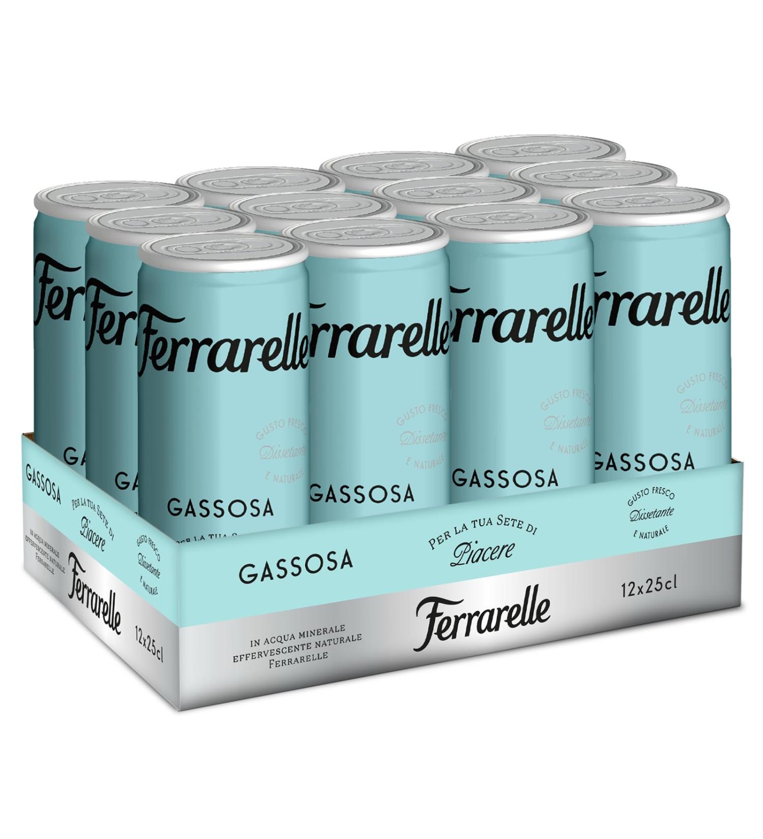  Ferrarelle Ferrarelle Sparkling Water 12 cans x 0.250L - Buy Online on GoSupps.com