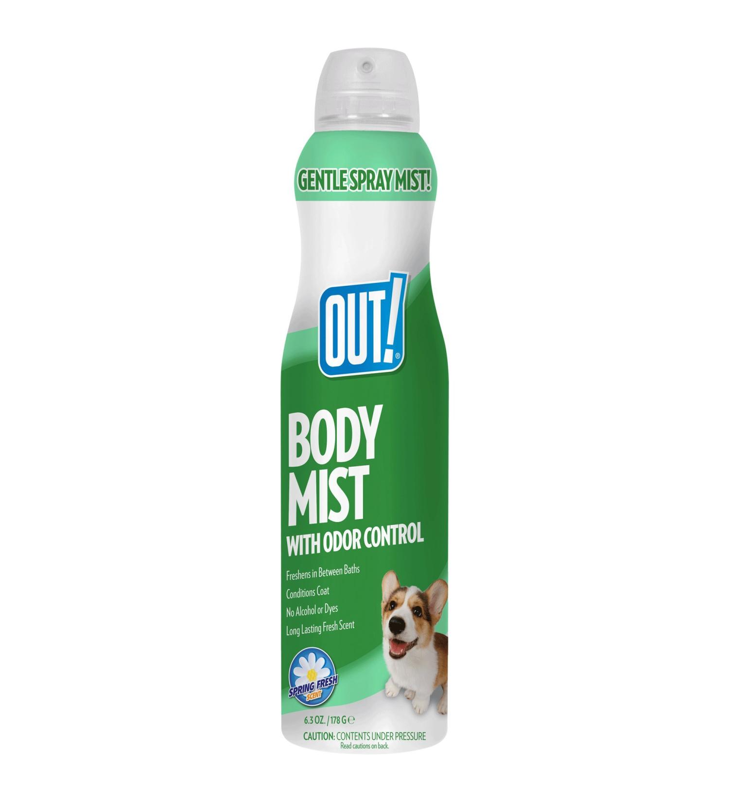 OUT! Dog Cologne Body Mist Spray | 6.3 oz Spring Fresh | Refresh Coat & Control Odor - Buy Online on GoSupps.com