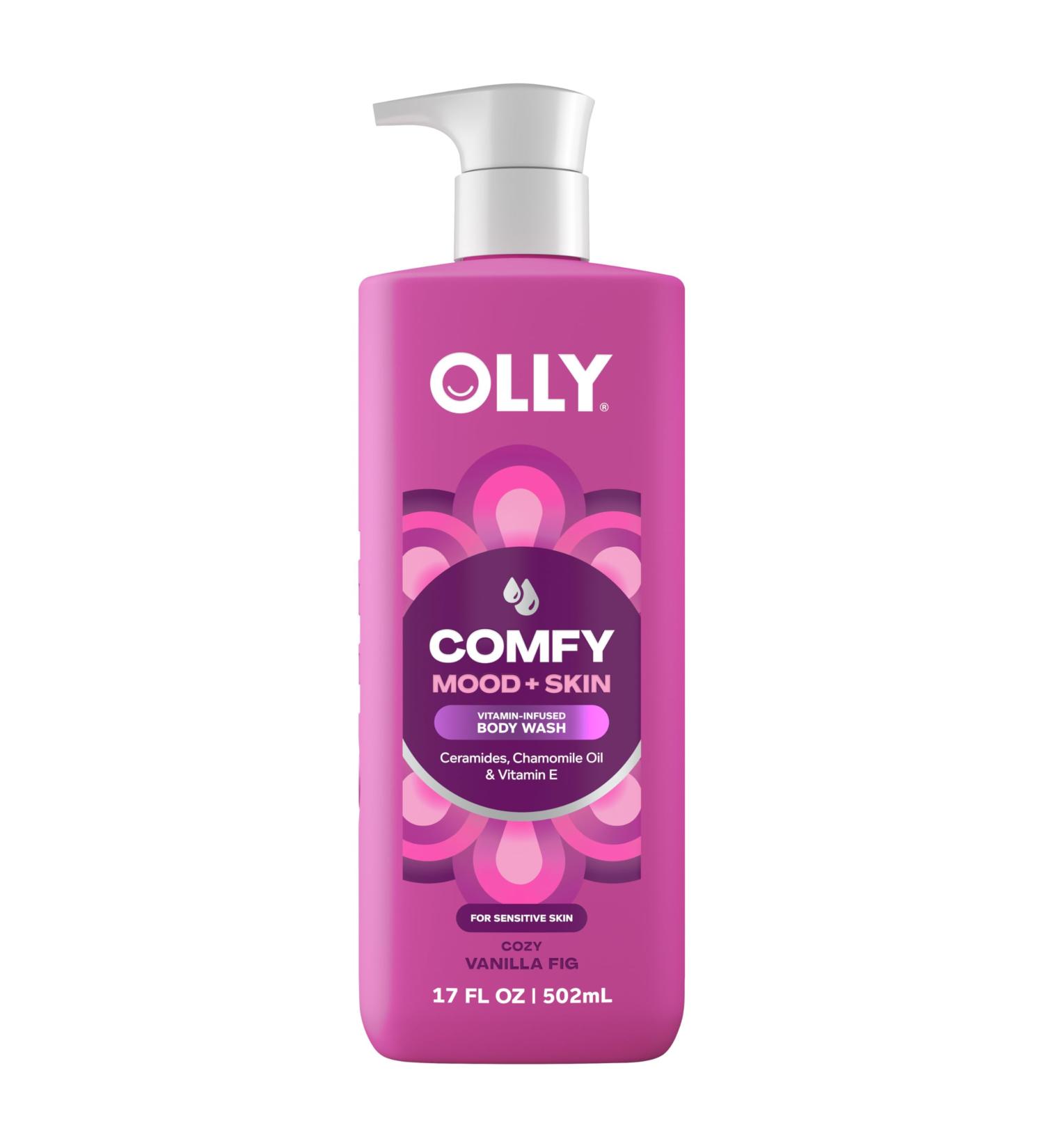 OLLY Body Wash Comfy Mood + Skin with ceramides chamomile oil & vitamin E to Hydrate & Nourish Skin 17 Fl Oz - Buy Online on GoSupps.com