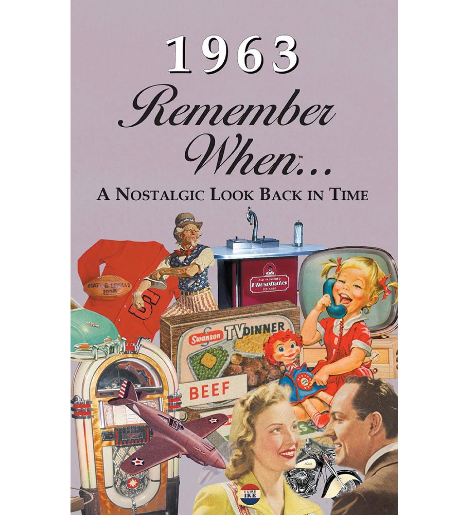 1963 REMEMBER WHEN CELEBRATION KardLet: Birthdays  Anniversaries  Reunions  Homecomings  Client & Corporate Gifts RW1963 - Buy Online on GoSupps.com